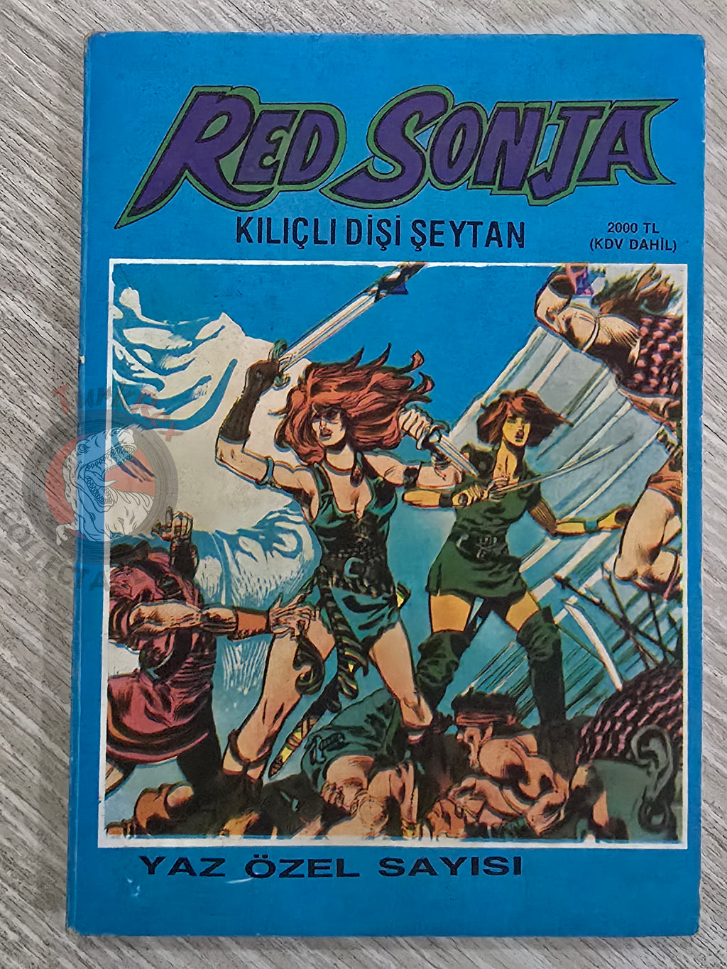 Red Sonja Summer Special Issue 1987 Turkish Comic Turkey Cover #2 - Indiana Jones #15 #16