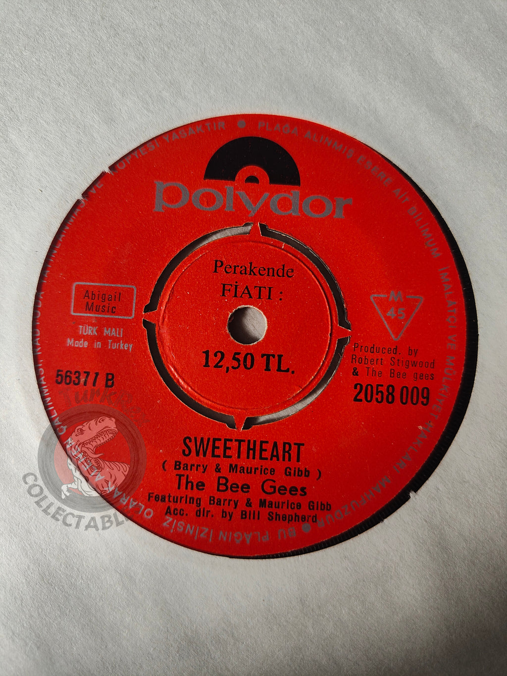 The Bee Gees – I.O.I.O. / Sweetheart 7" Turkish Pressing Vinyl Turkey Edition