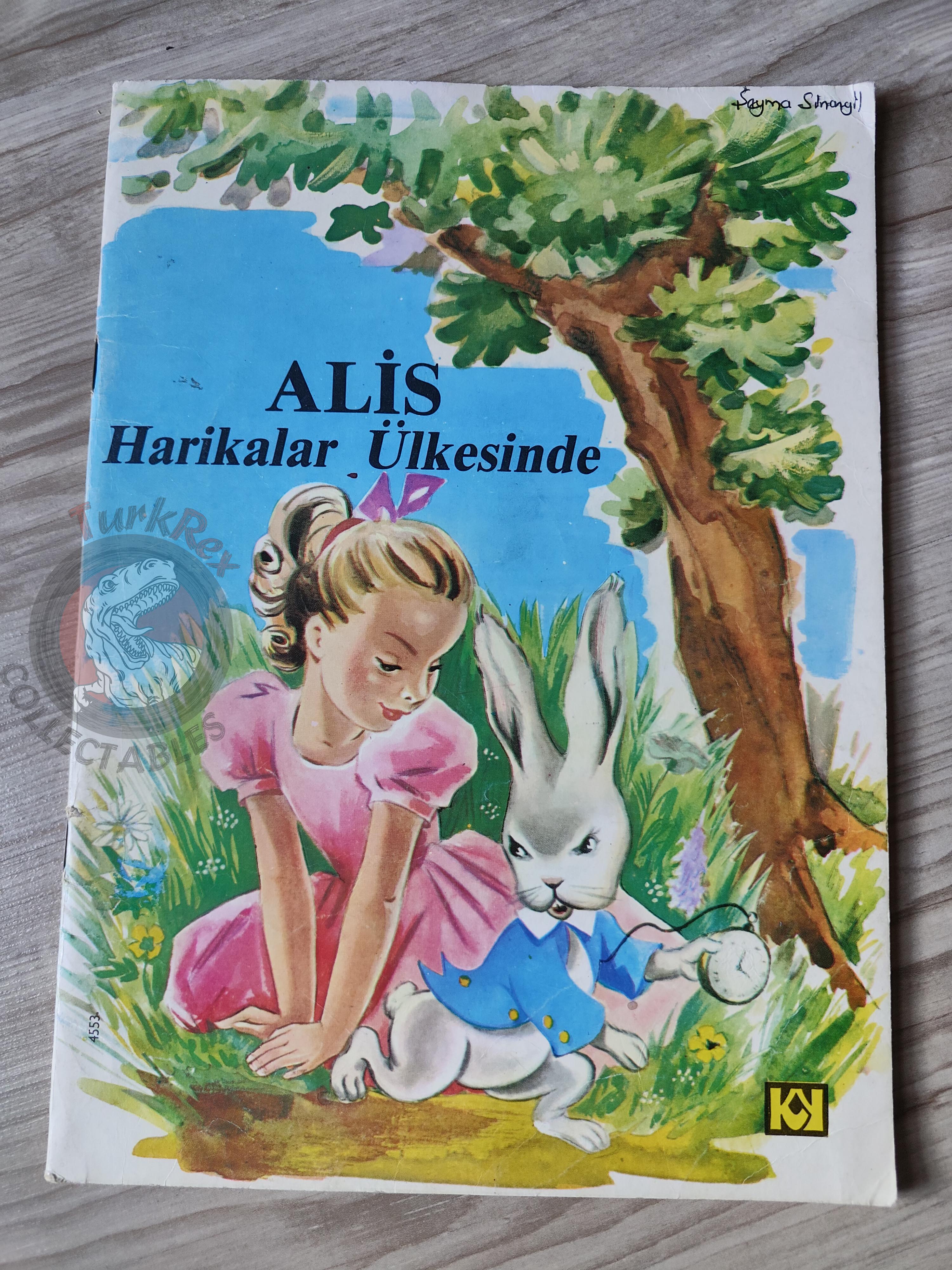 Lewis Carroll – Alice in Wonderland 1988 Turkish Book Turkey Illustrated Alice Huertas