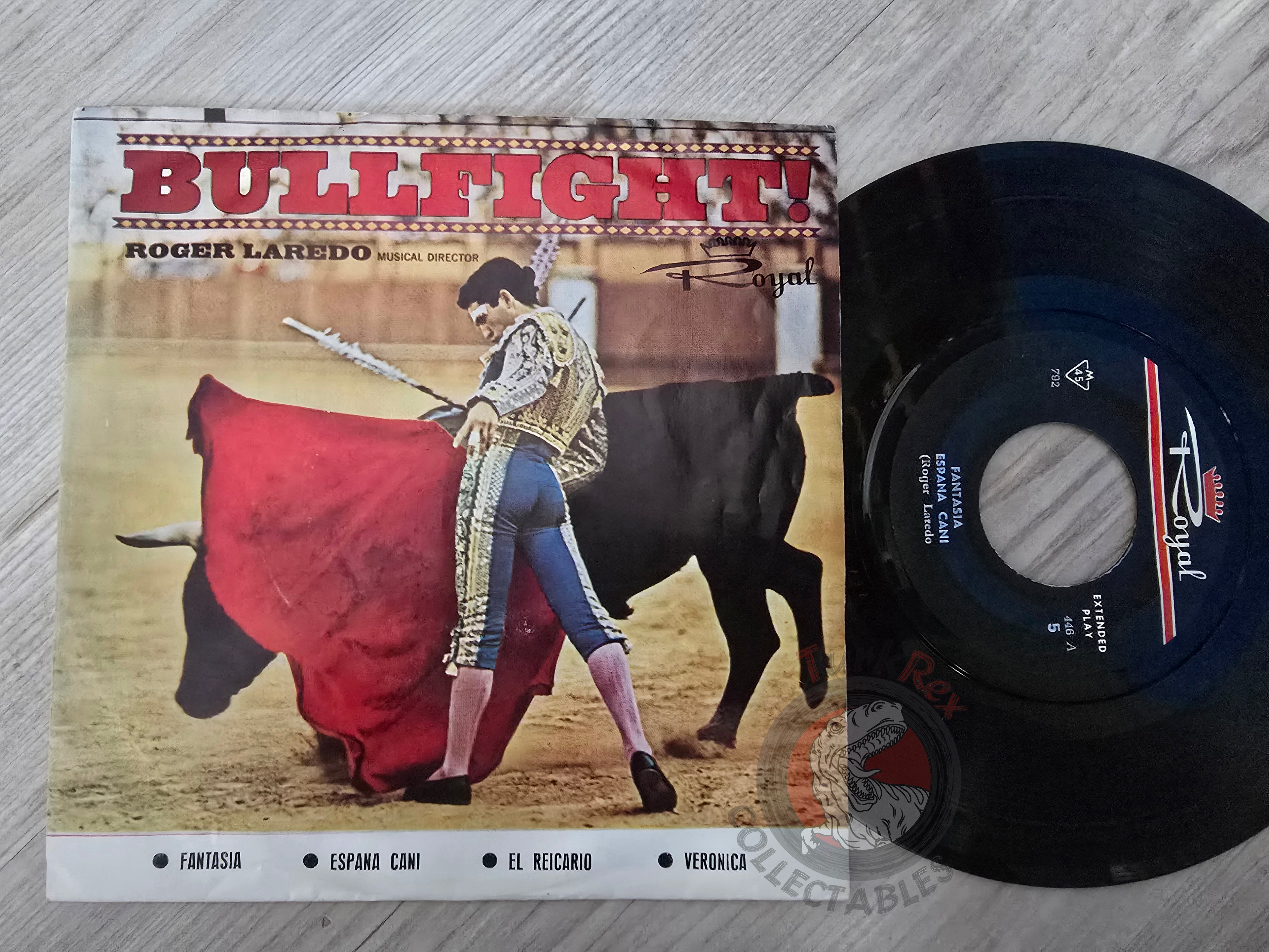 Roger Laredo – Bullfight! 7" Iran Pressing Vinyl Iranian Edition