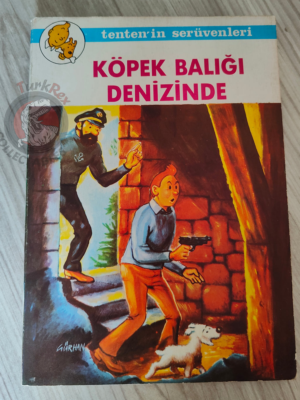 Tintin – Tintin and the Lake of Sharks mid 1980s Turkish Edition Comic Turkey 1