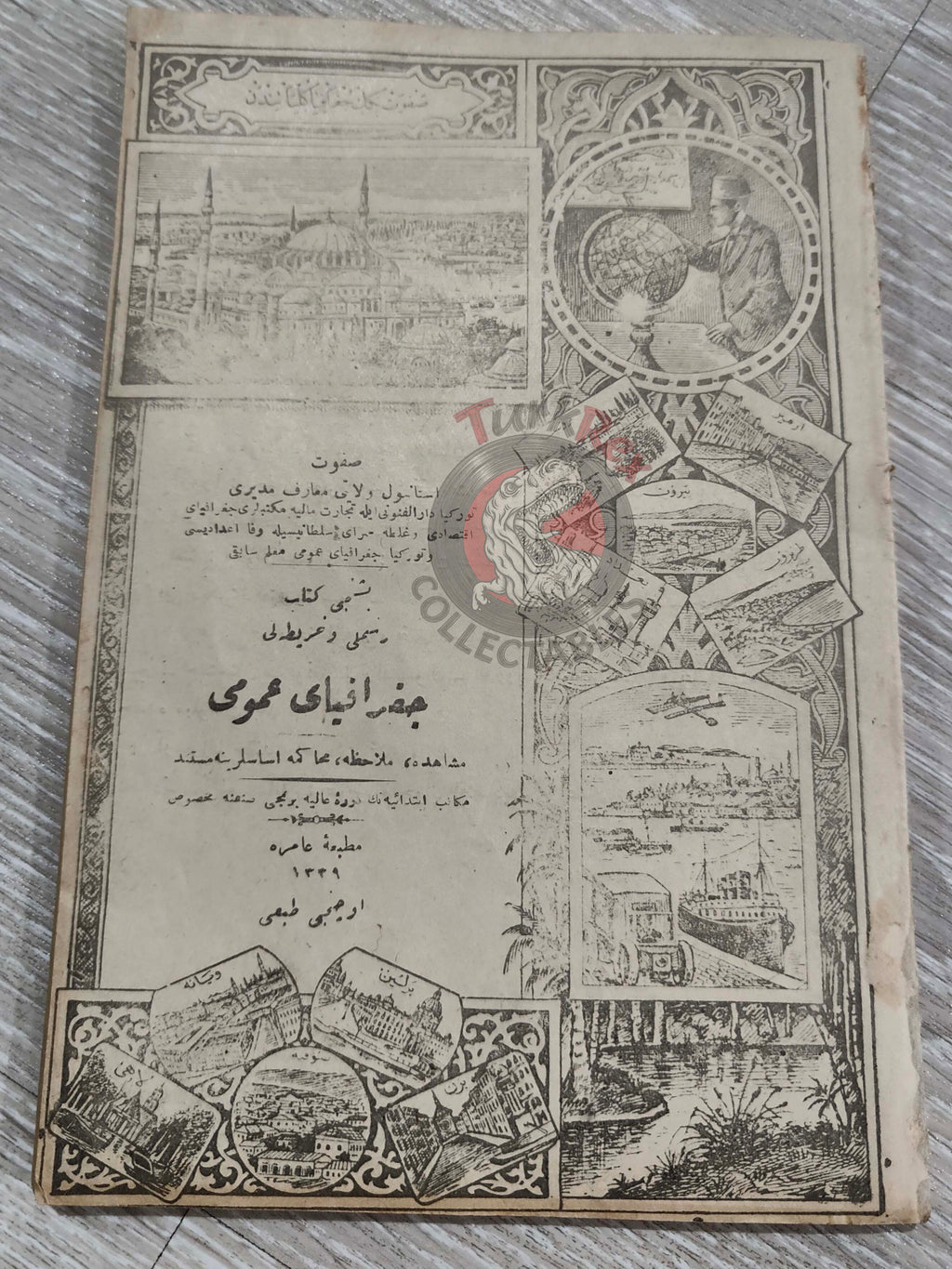 Safvet – General Geography Ottoman Textbook 1923 Empire with Maps Africa Italy