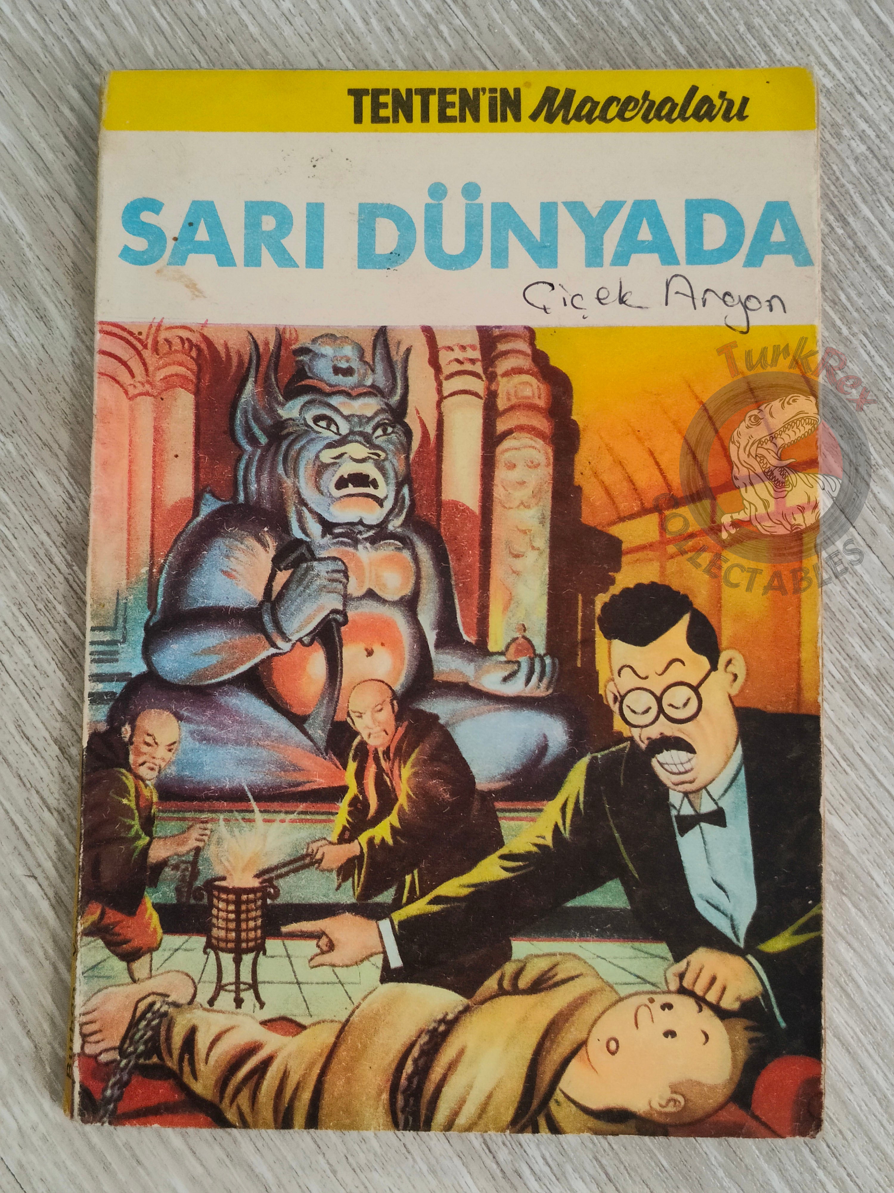 Tintin – The Blue Lotus 1972 Turkish Edition Comic Turkey