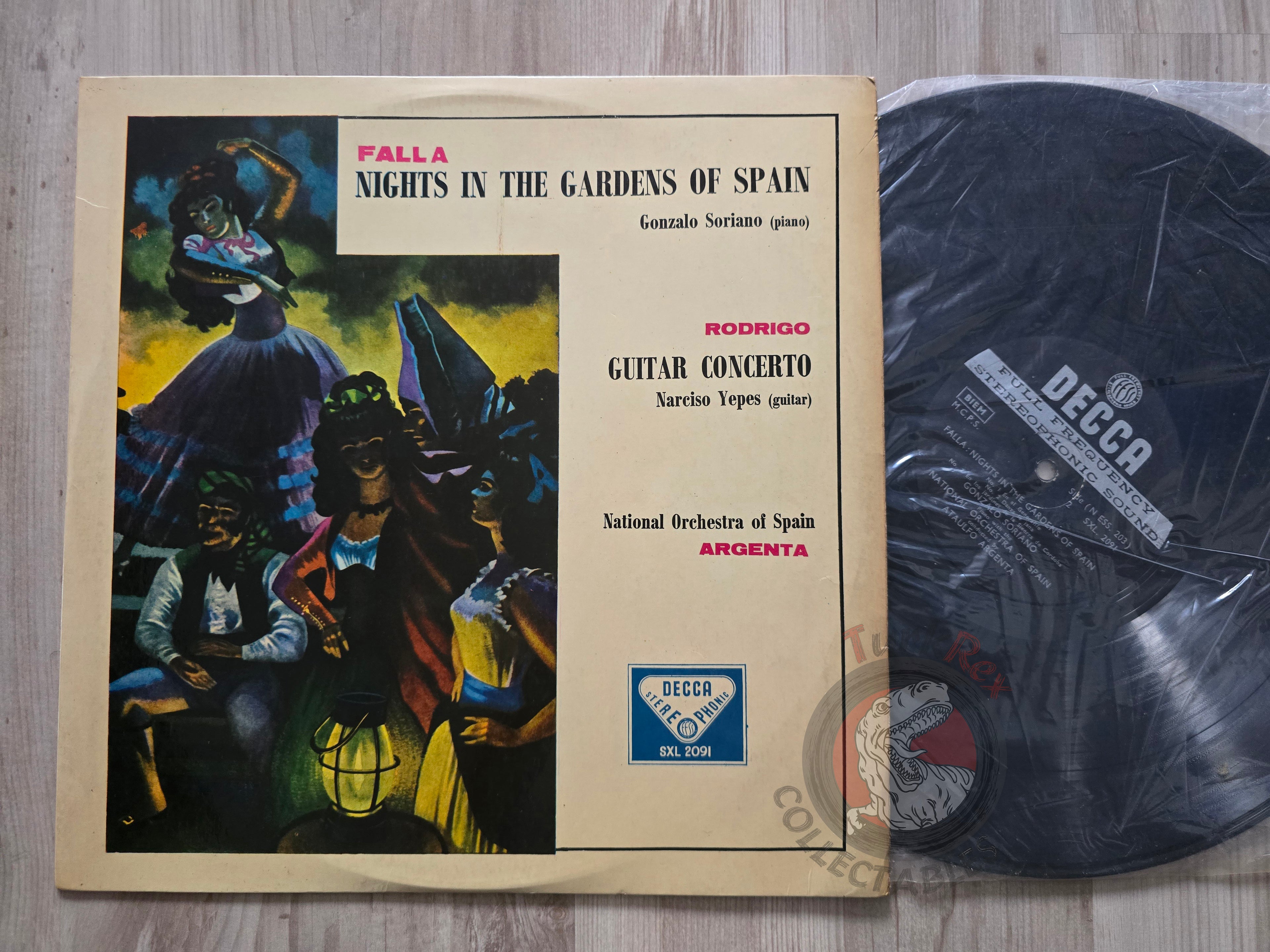 Rodrigo - Falla  – Nights In The Gardens Of Spain / Guitar Concerto Turkish Pressing Vinyl Turkey Edition
