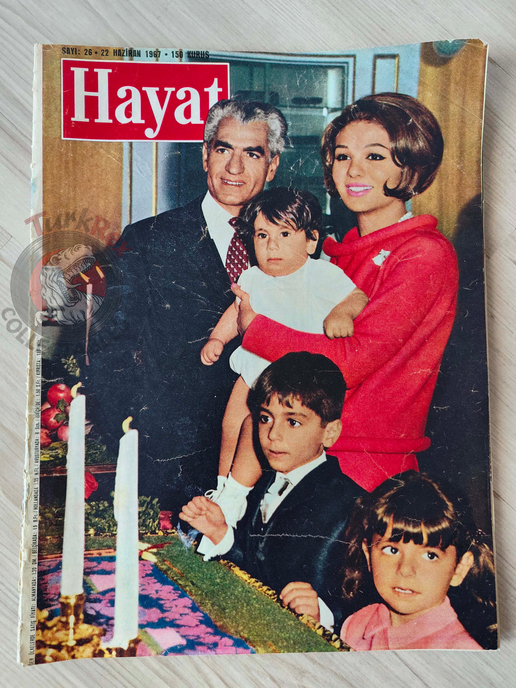 Hayat 1967 The Shah of Iran Turkish Mag Turkey Mohammad Reza Pahlavi Stalin’s Daughter King Faisal of Saudi Arabia
