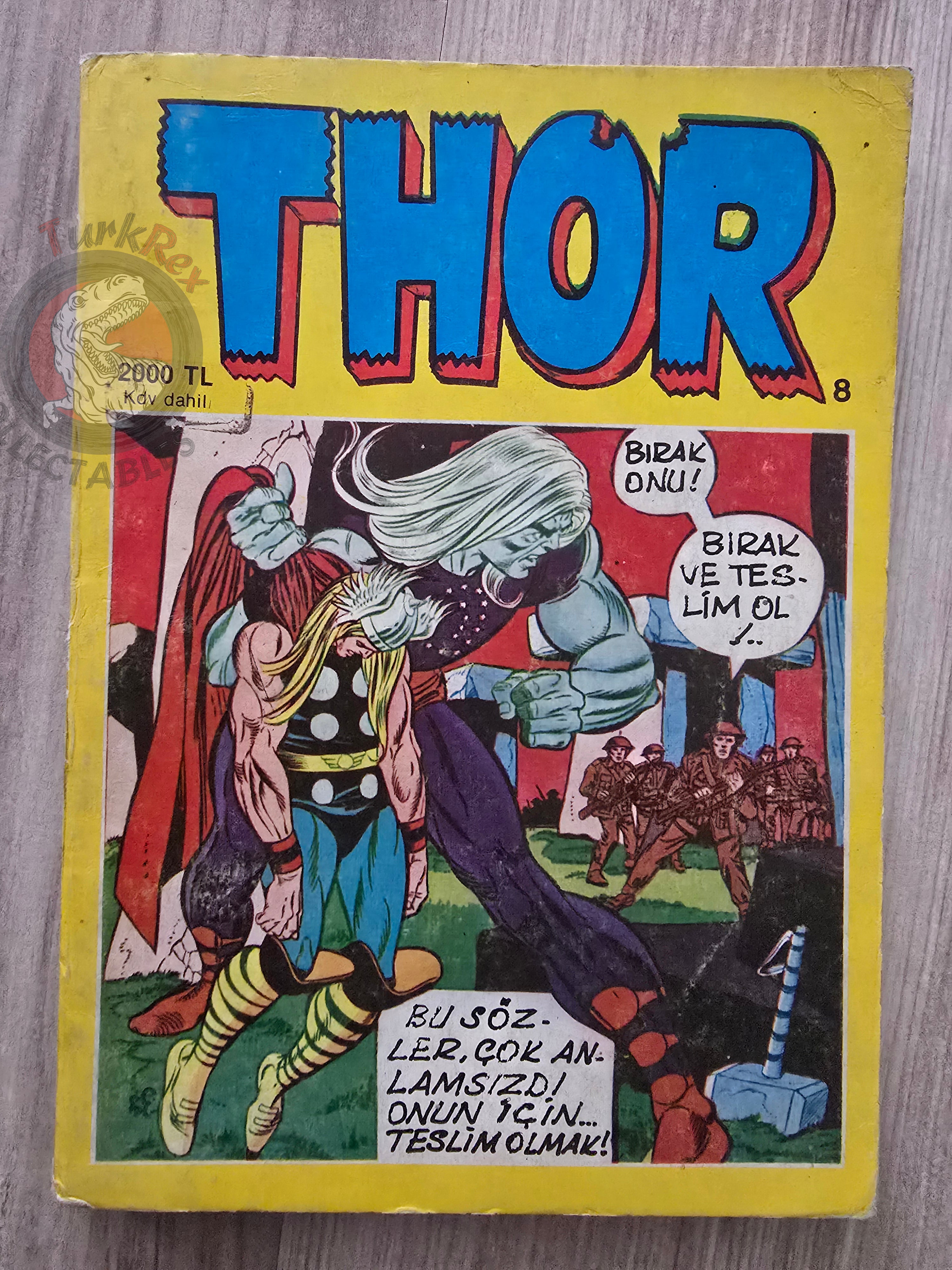 Thor Vol #8 1988 Turkish Comic Turkey The Mighty Thor #236–244 cover #209