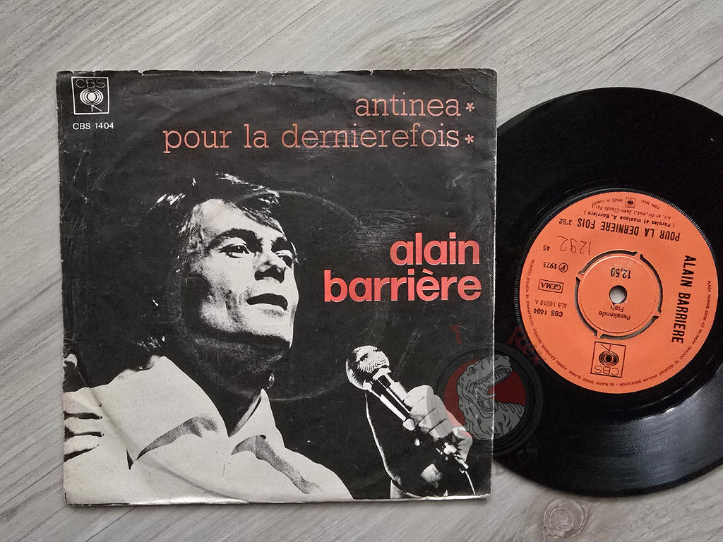 Alain Barrière – Antinea 7" Turkish Pressing Vinyl Turkey Edition