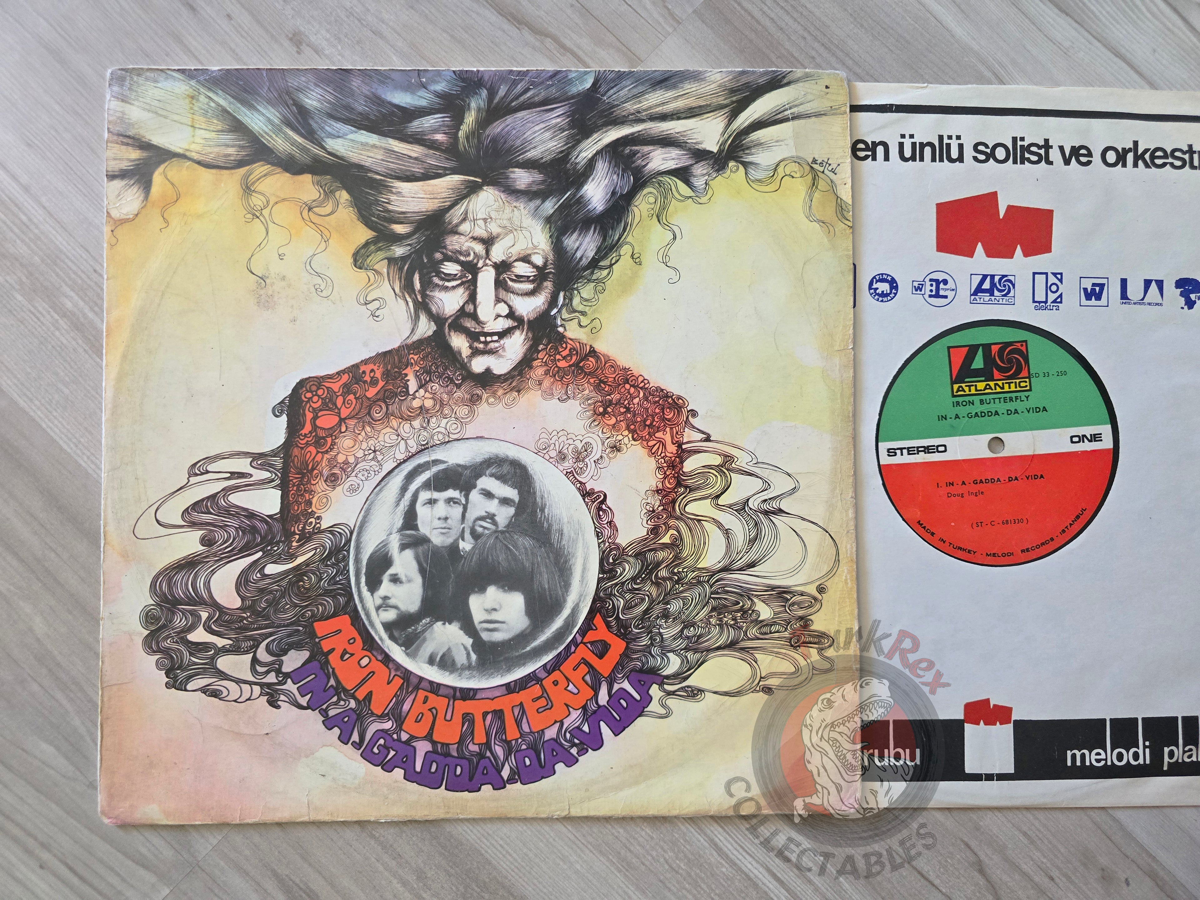 Iron Butterfly – In-A-Gadda-Da-Vida Turkish Pressing Vinyl Turkey Edition