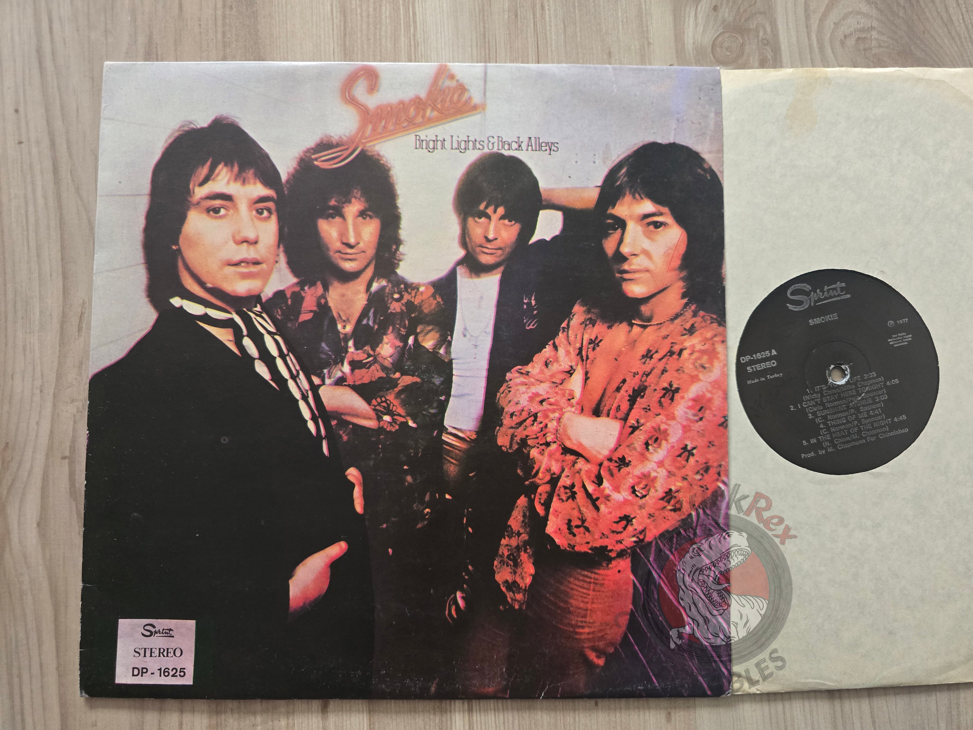 Smokie – Bright Lights And Back Alleys Turkish Pressing Vinyl Turkey Edition
