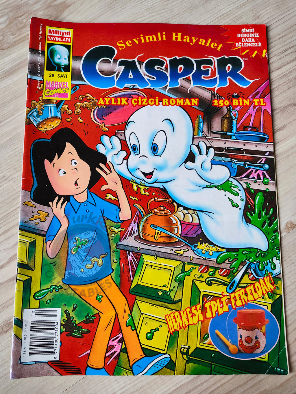 Casper the Friendly Ghost Magazine – Issue #28 1997 Turkish Comic Turkey