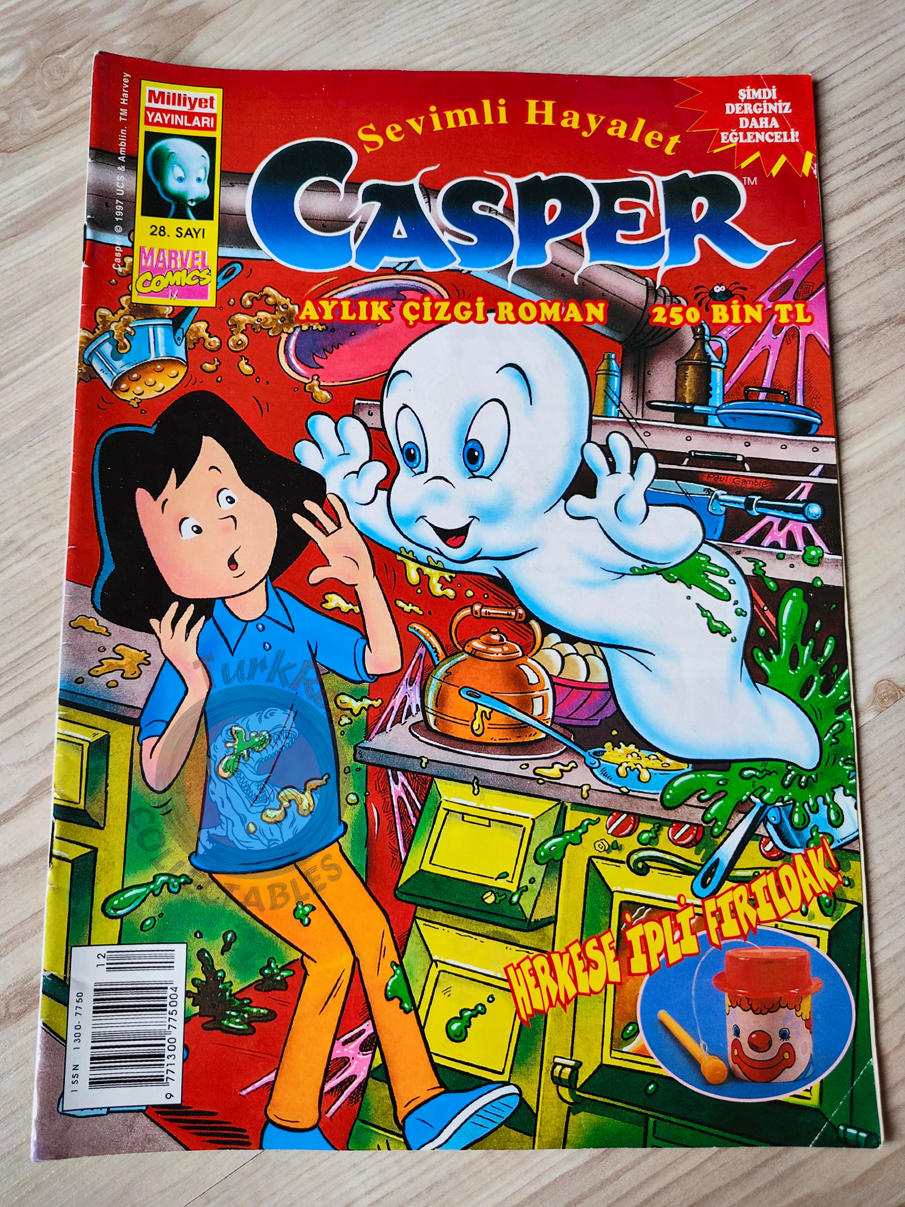 Casper the Friendly Ghost Magazine – Issue #28 1997 Turkish Comic Turkey