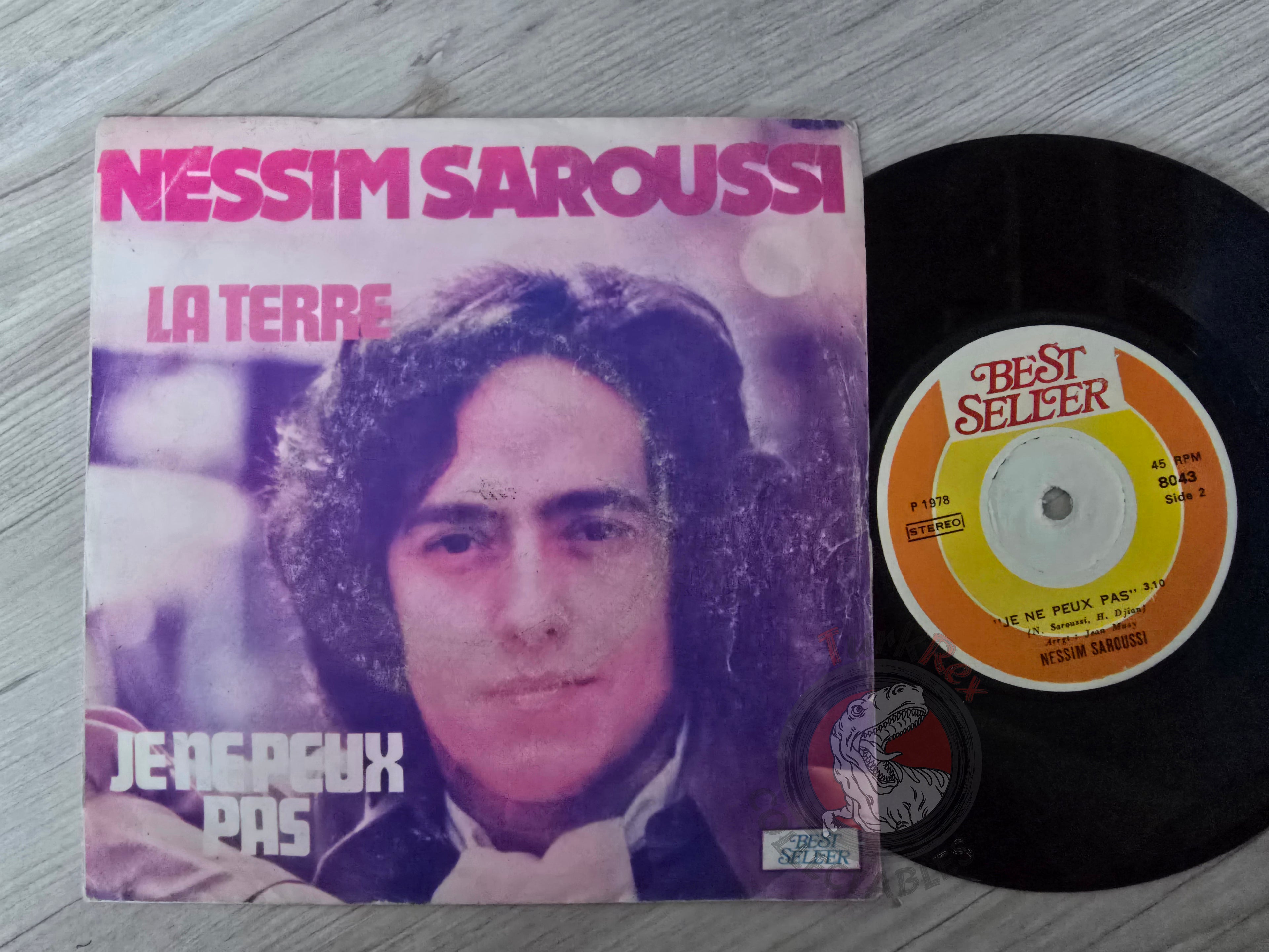 Nessim Saroussi – La Terre 7" Turkish Pressing Vinyl Turkey Edition