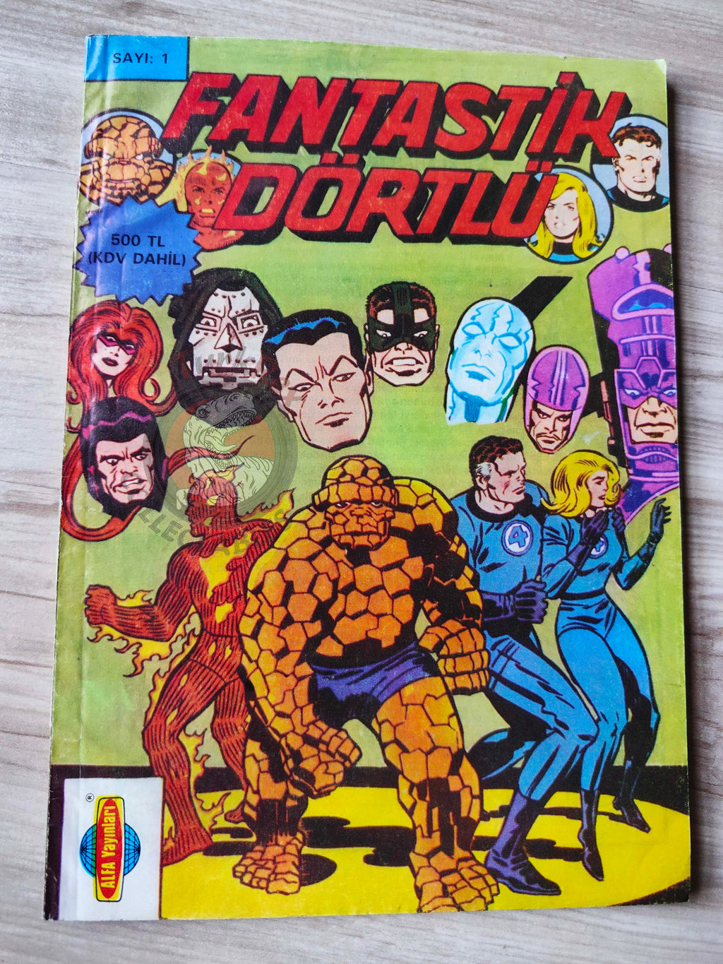 Fantastic Four #1 1988 Turkish Comic Turkey #190 #191 #192 #193