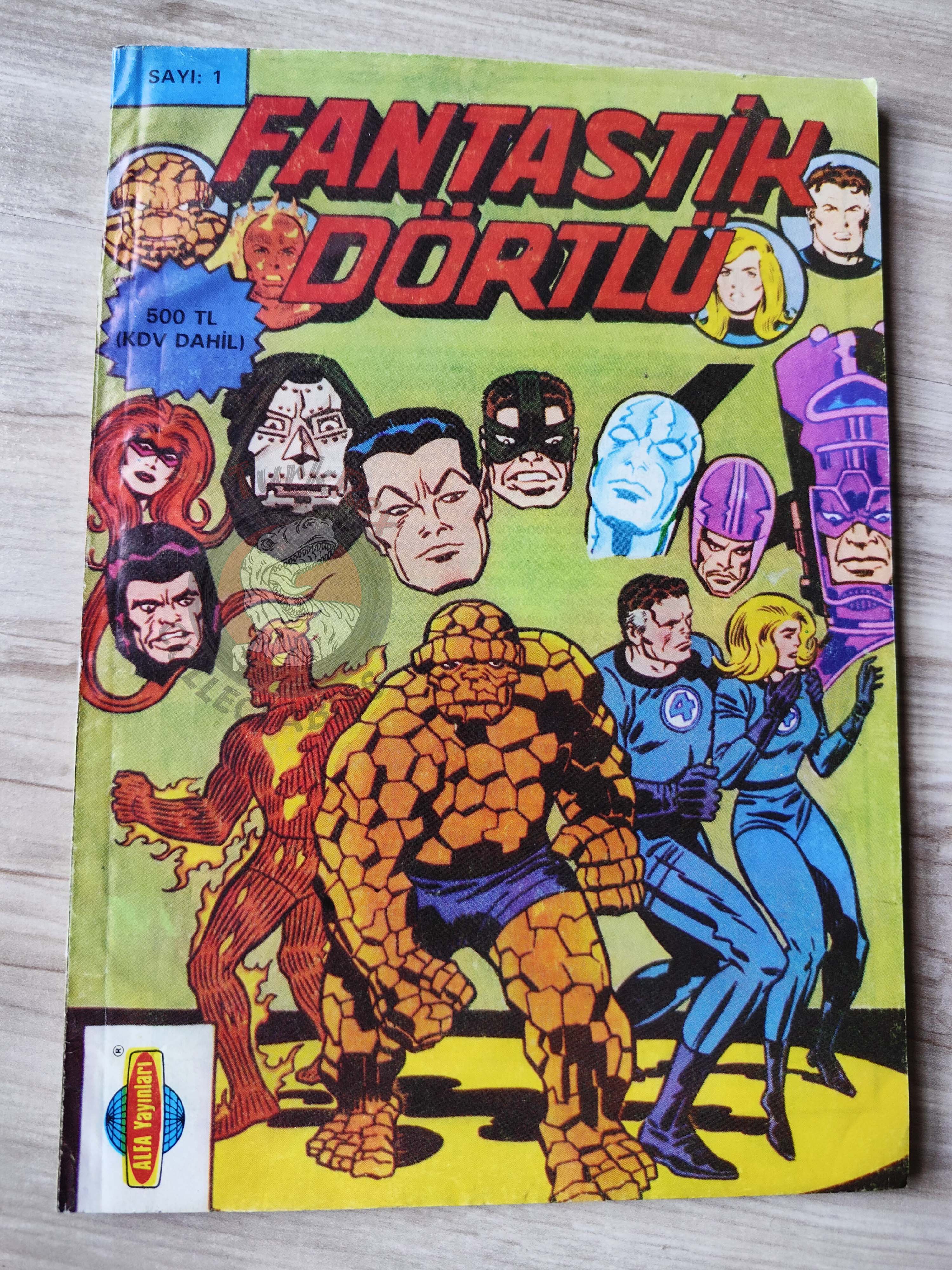 Fantastic Four #1 1988 Turkish Comic Turkey #190 #191 #192 #193