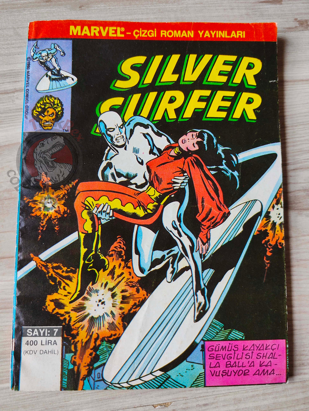 Silver Surfer #7 1988 Turkish Comic Turkey #11 #12 #13 Fantasy Masterpieces #11