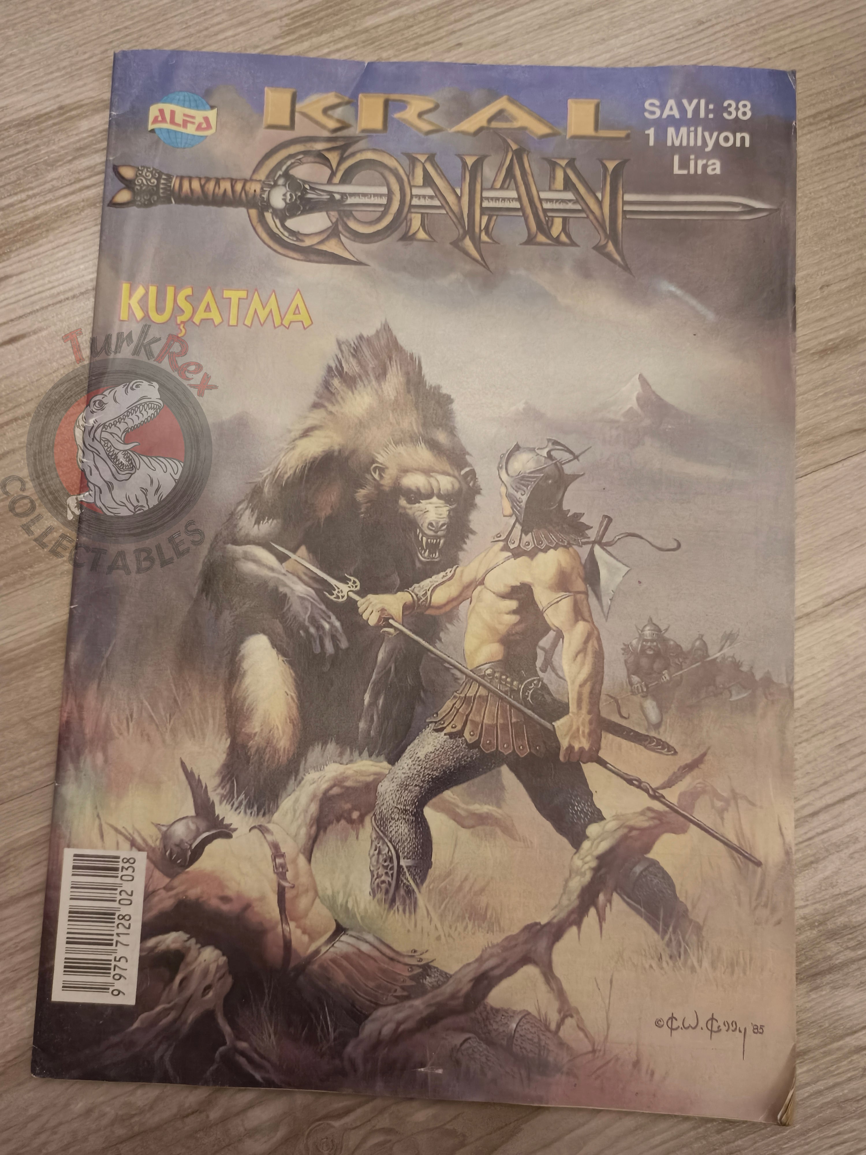Kral Conan #38 King Conan #32 #33 Turkish Comic Turkey Ken Kelly