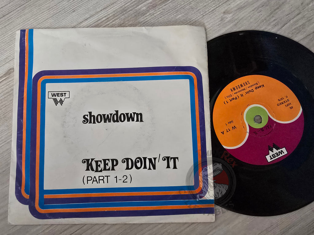 Showdown – Keep Doin' It 7" Turkish Pressing Vinyl Turkey Edition