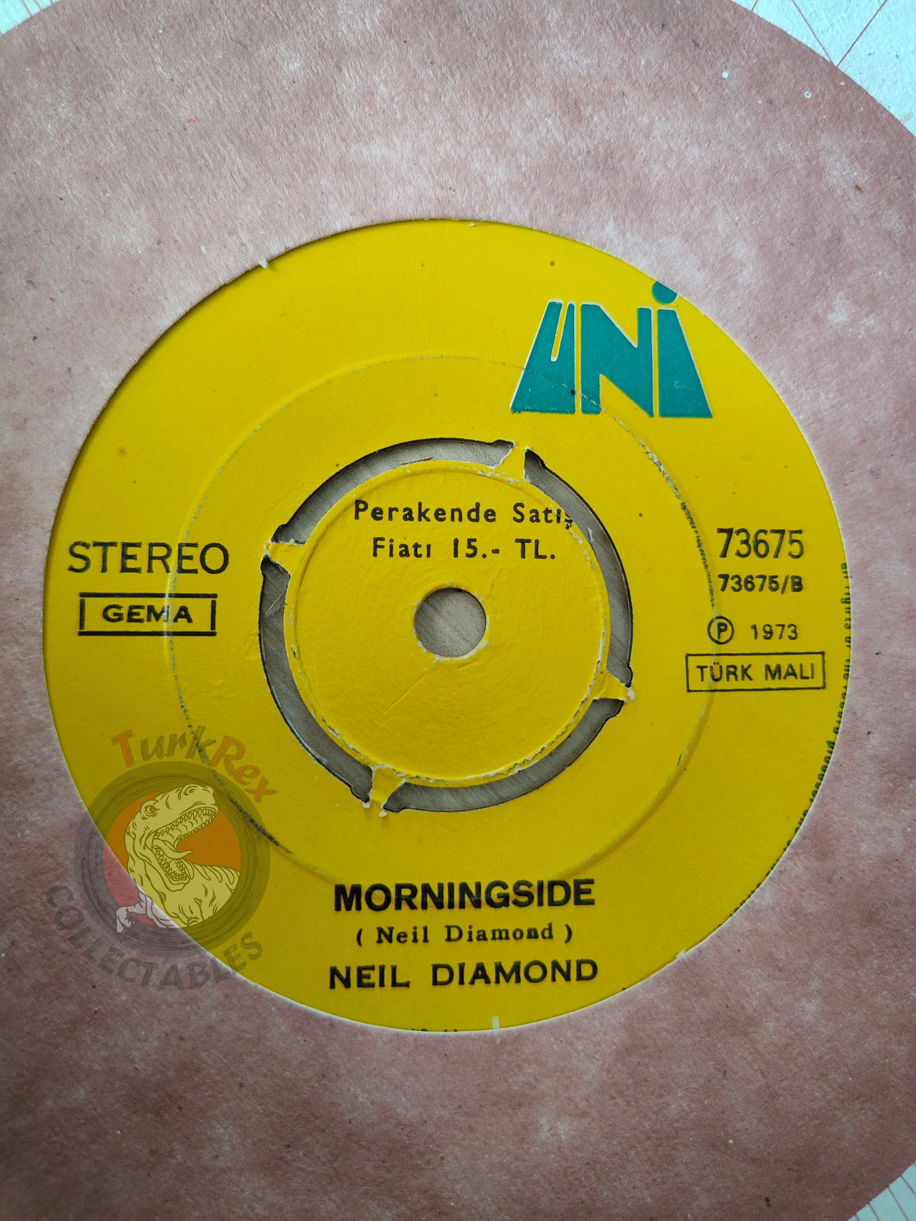 Neil Diamond – Cherry, Cherry 7" Turkish Pressing Vinyl Turkey Edition 2