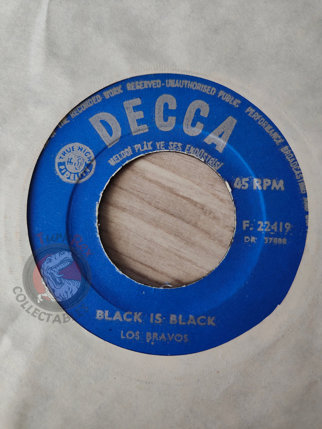 Los Bravos – Black Is Black 7" Turkish Pressing Vinyl Turkey Edition