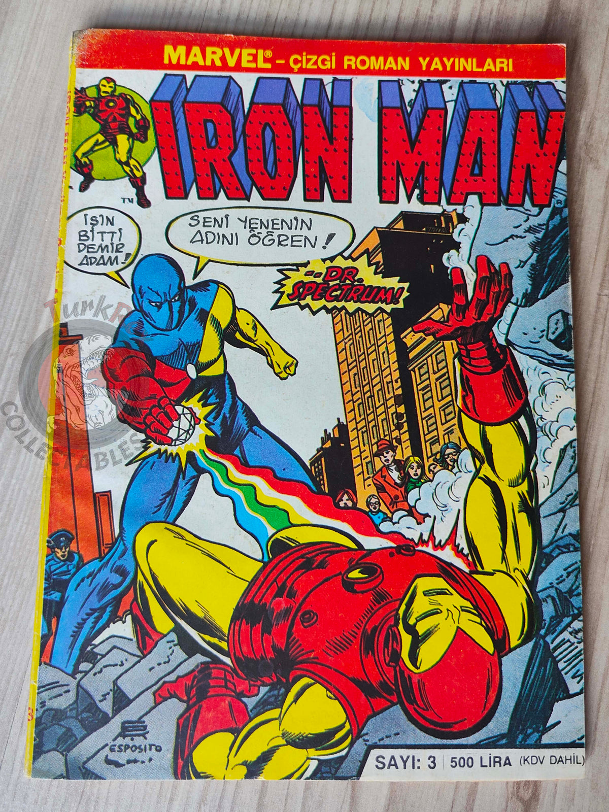 Iron Man #3 1988 Turkish Comic Turkey cover #63 inside #62 #63 #64