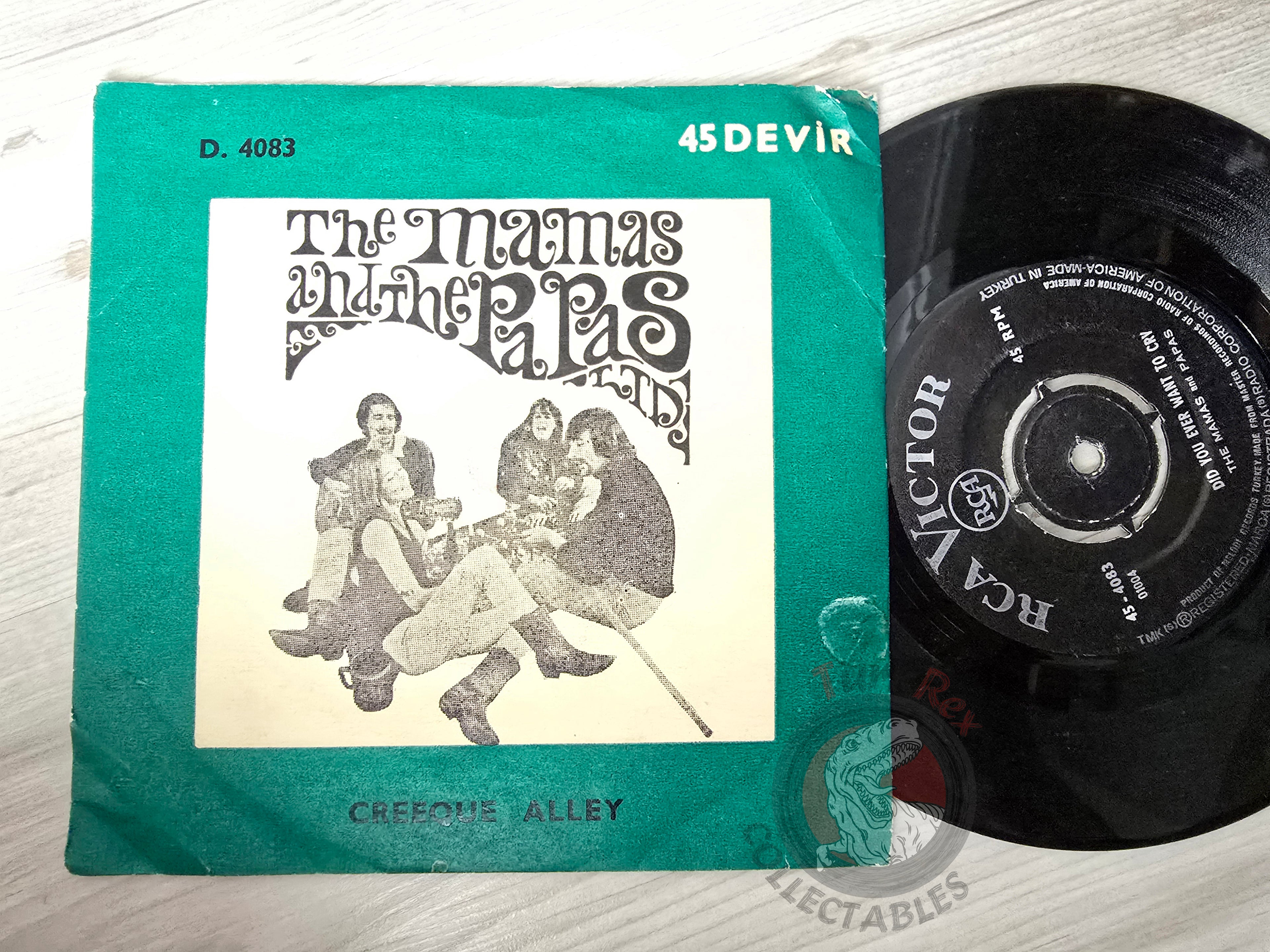 The Mamas & The Papas – Creeque Alley 7" Turkish Pressing Vinyl Turkey Edition