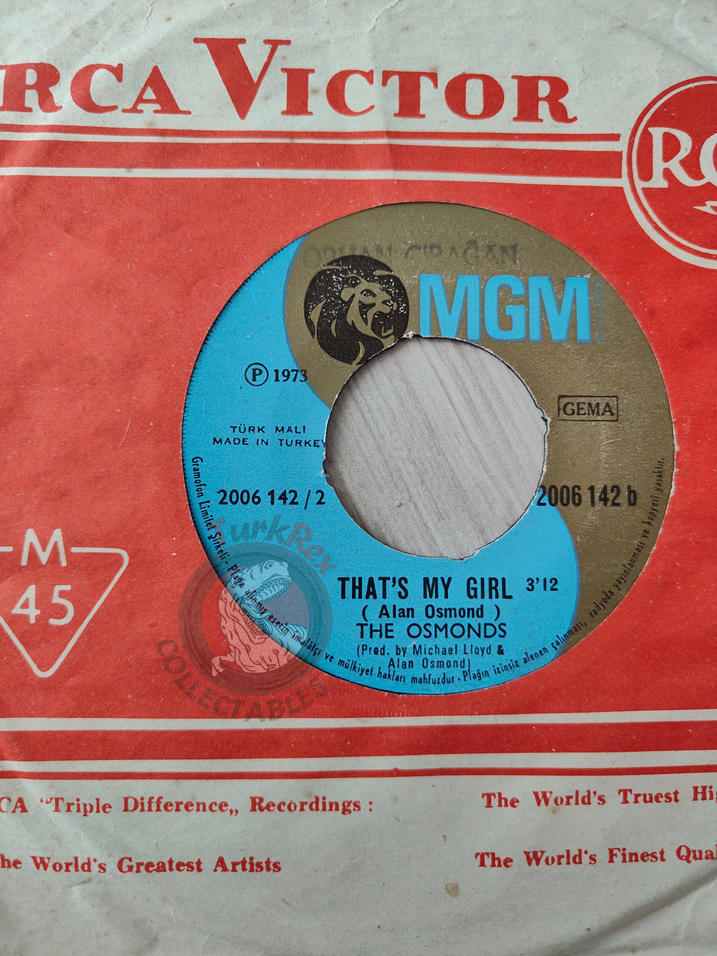 The Osmonds – Crazy Horses 7" Turkish Pressing Vinyl Turkey Edition 2
