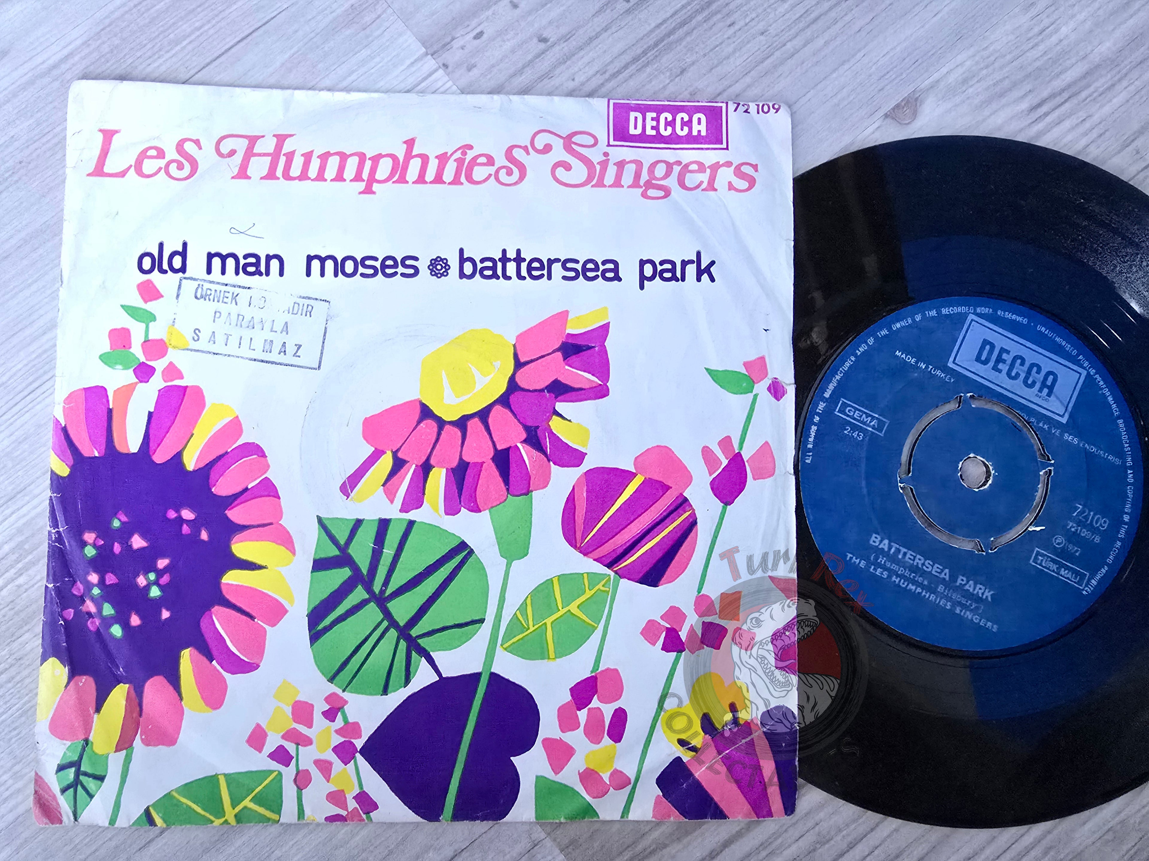 The Les Humphries Singers – Old Man Moses 7" Turkish Pressing Vinyl Turkey Edition Promo