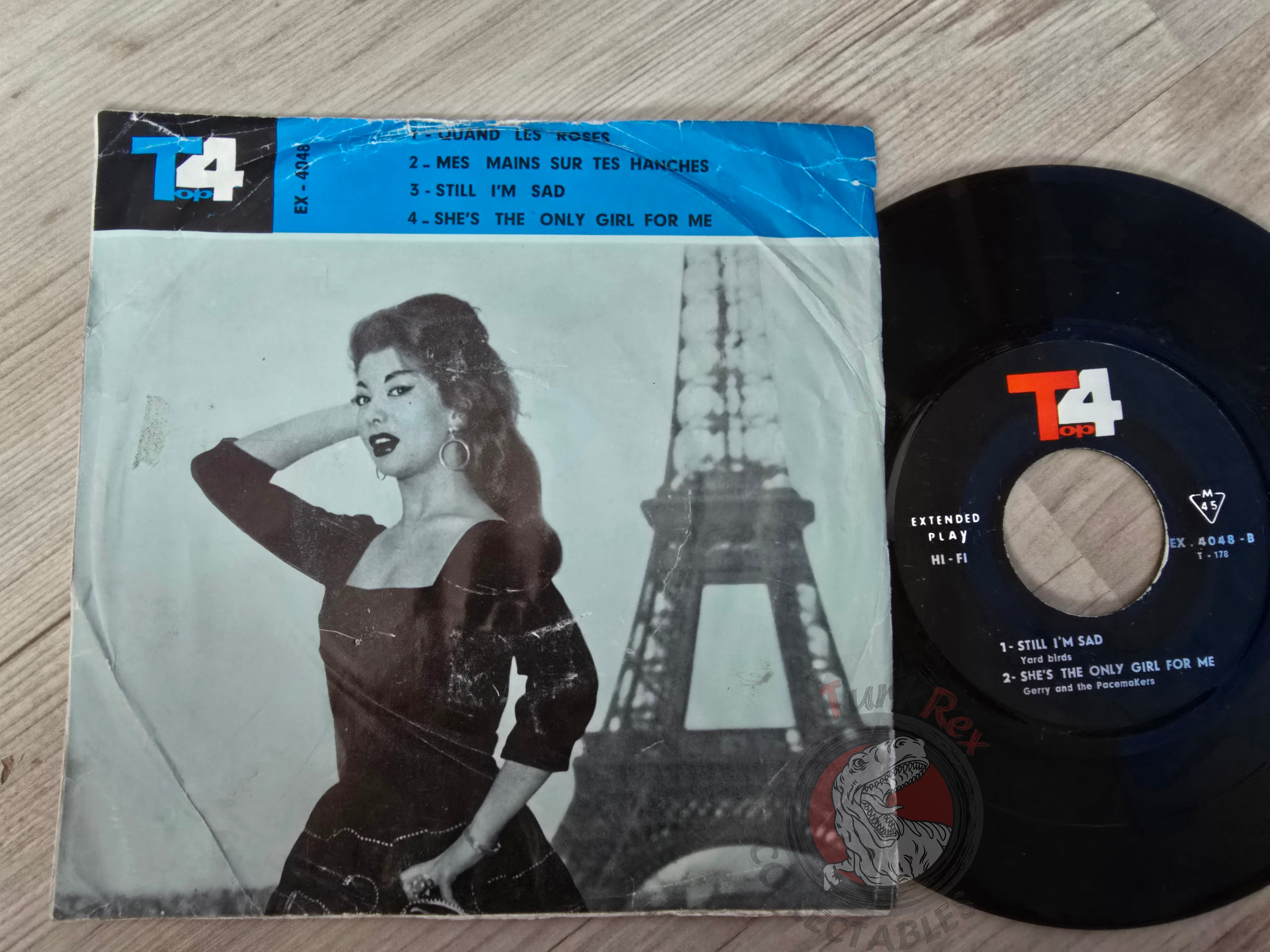 The Yardbirds / Adamo / Gerry & The Pacemakers 7" Iran Pressing Vinyl Iranian Edition