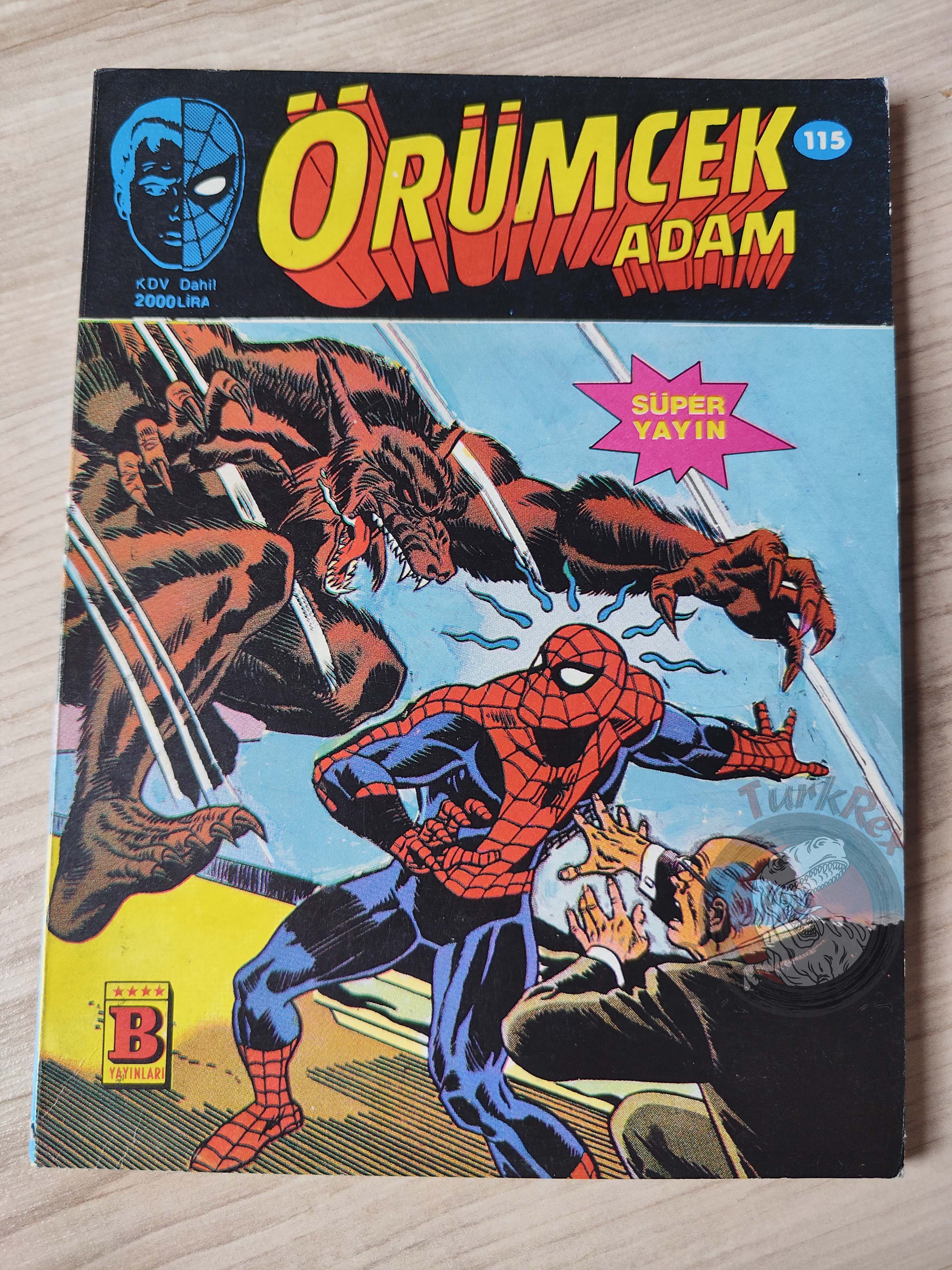 Spider-Man #115 1990 Turkish Comic Turkey Web of #51 #53 Spectacular #152 #153
