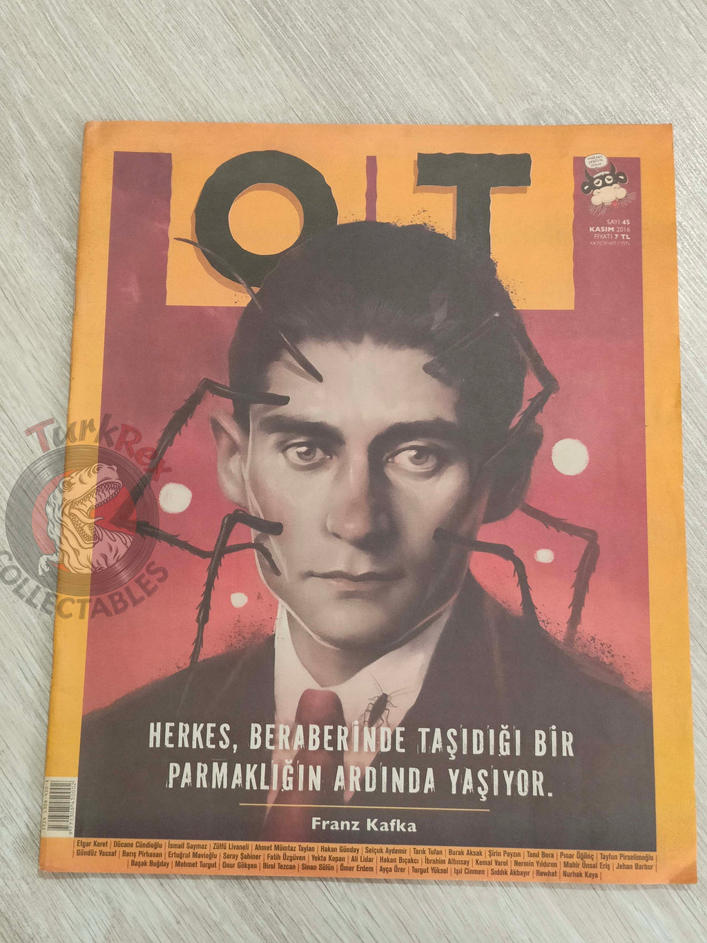 OT Magazine 2016 Franz Kafka and The Metamorphosis Turkish Turkey
