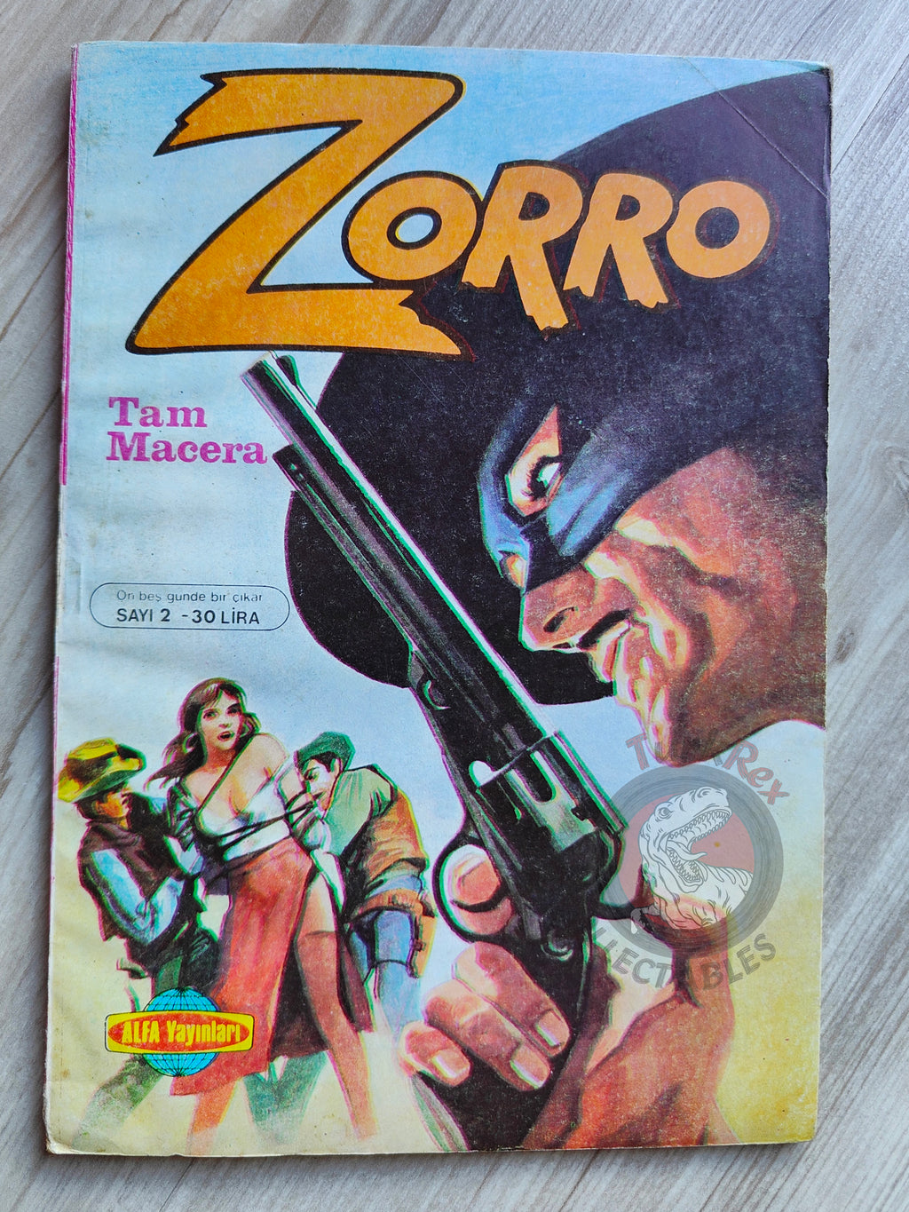 Zorro #2 1980s Turkish Comic Turkey Il Segno di Zorro Hondo Gigante #1