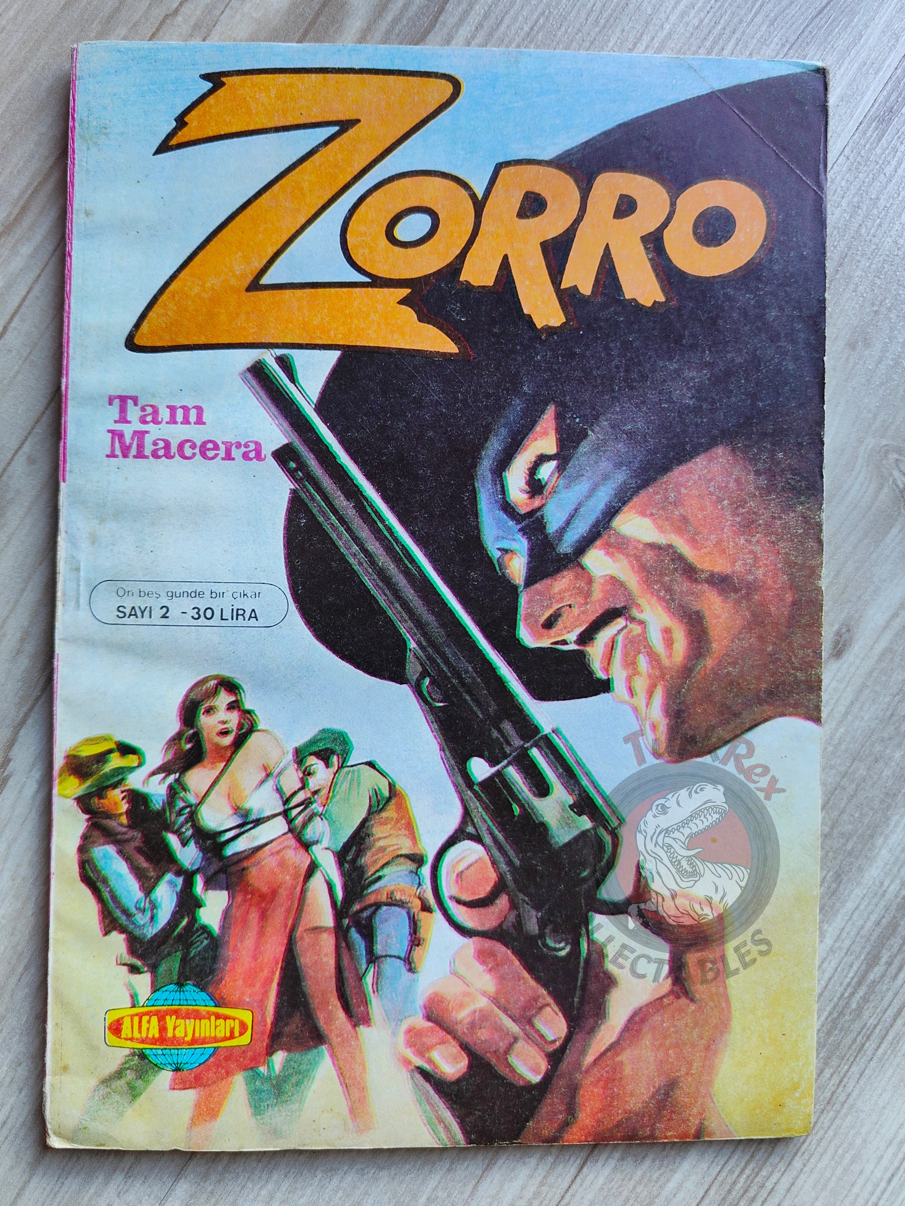 Zorro #2 1980s Turkish Comic Turkey Il Segno di Zorro Hondo Gigante #1