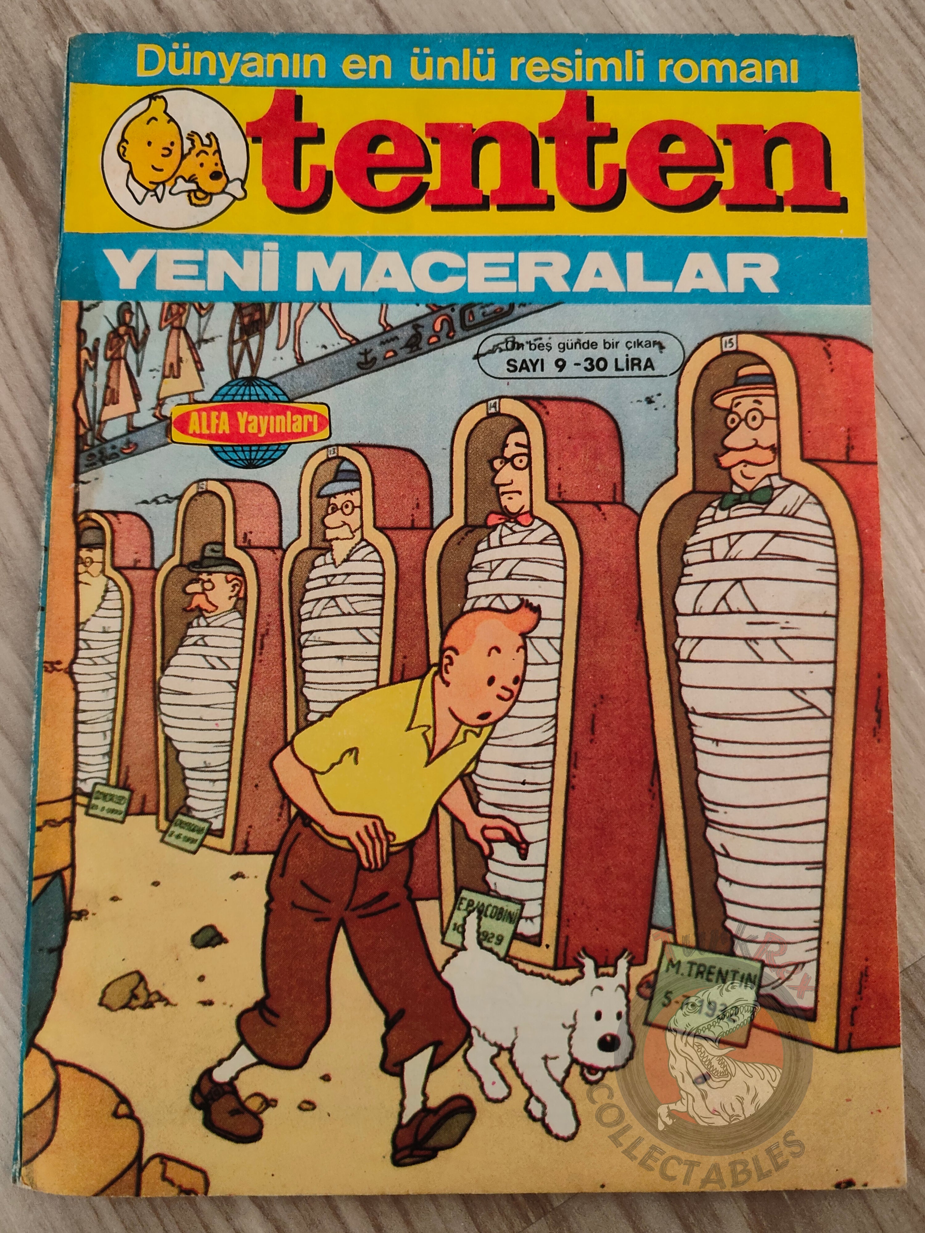 Tintin –  Prisoners of the Sun 1980s Turkish Edition Comic Turkey part 1