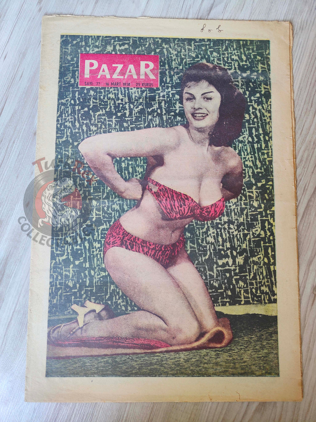 Pazar 1958 Rosa Dolmai Turkish Mag Comic Turkey Superman Wayne Boring Donald Duck Stan Drake
