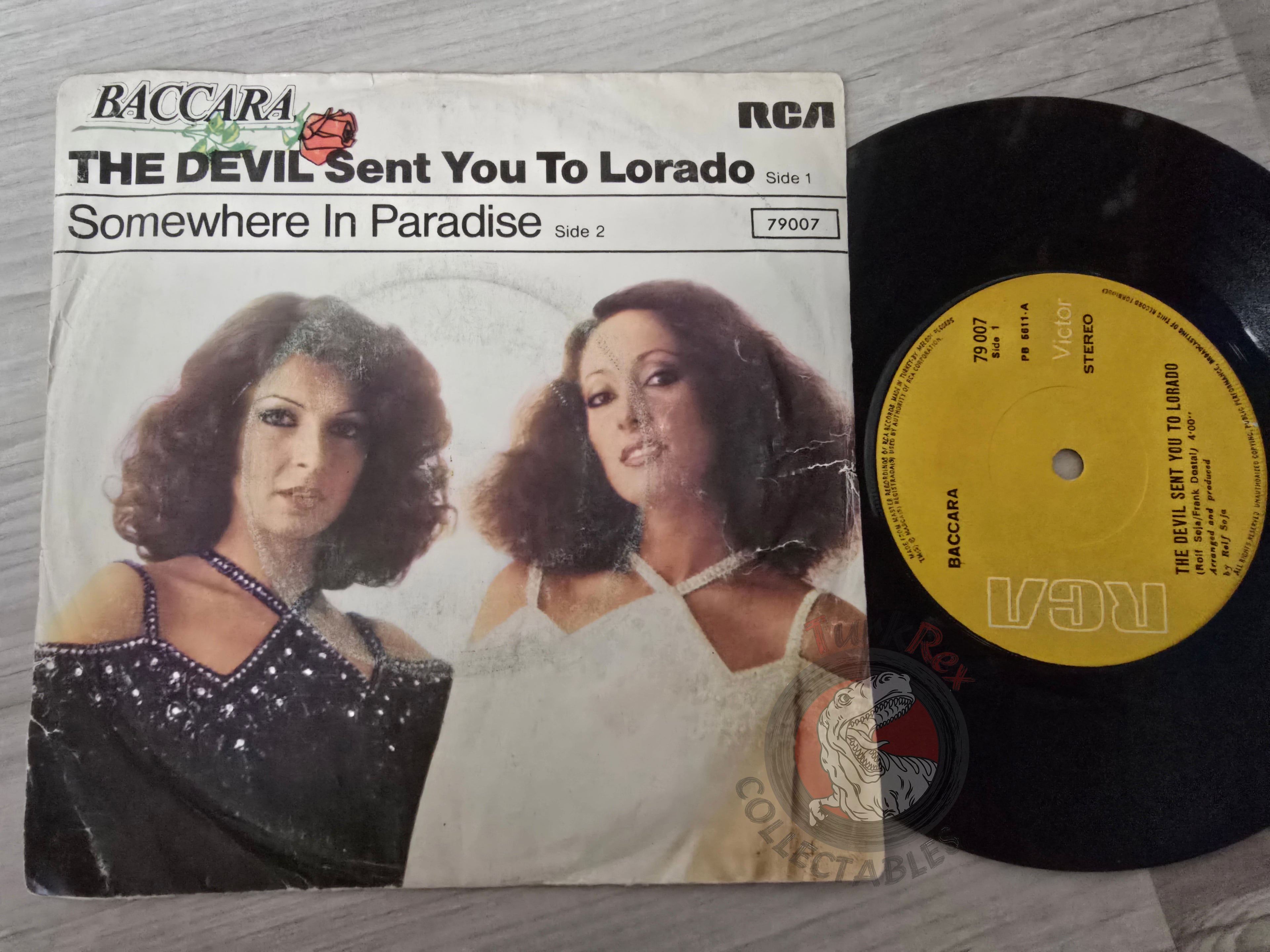 Baccara – The Devil Sent You To Lorado 7" Turkish Pressing Vinyl Turkey Edition