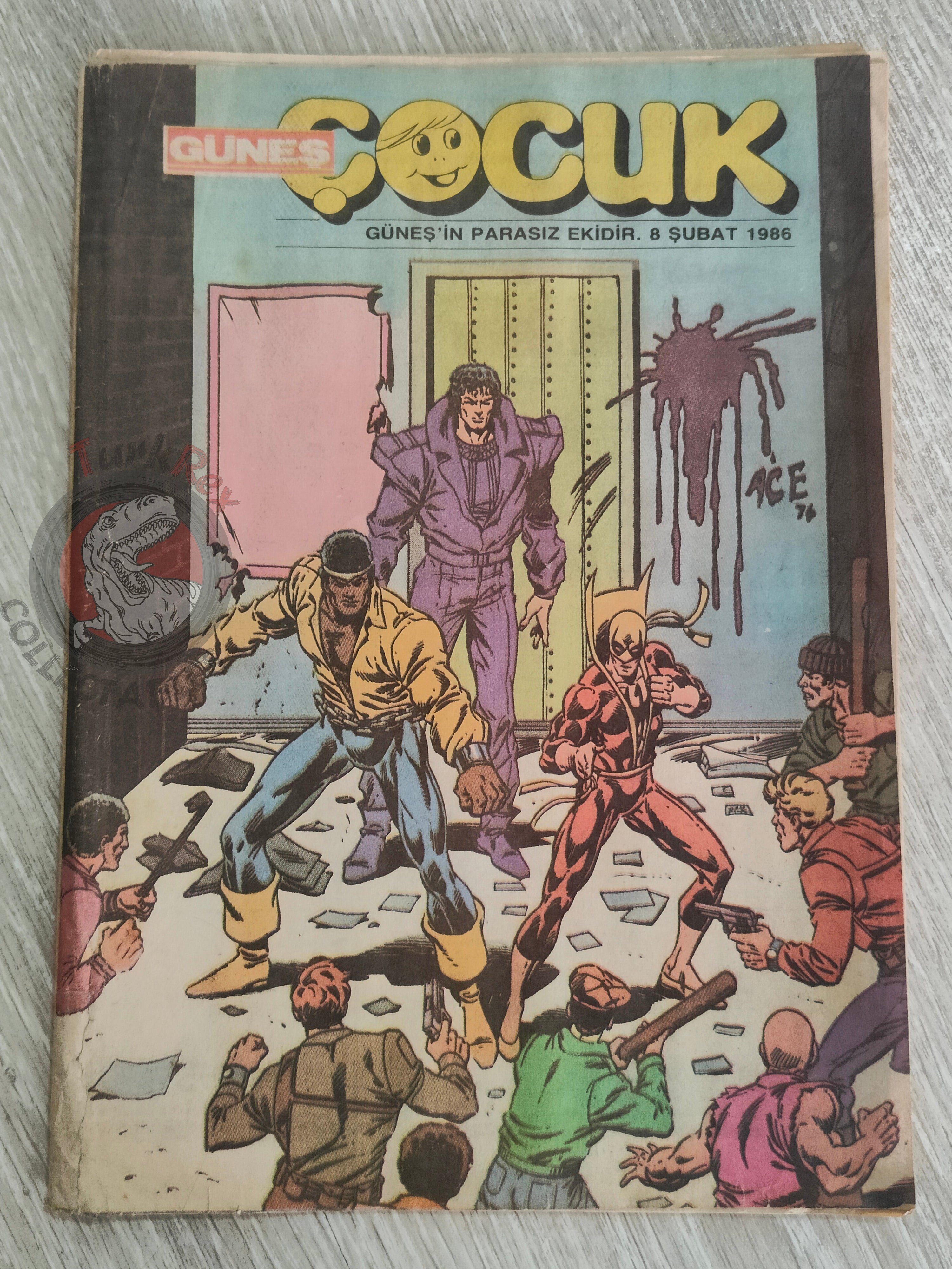 Güneş Çocuk #1 1989 Iron Fist, Indiana Jones, Pink Panther Turkish Comic Turkey