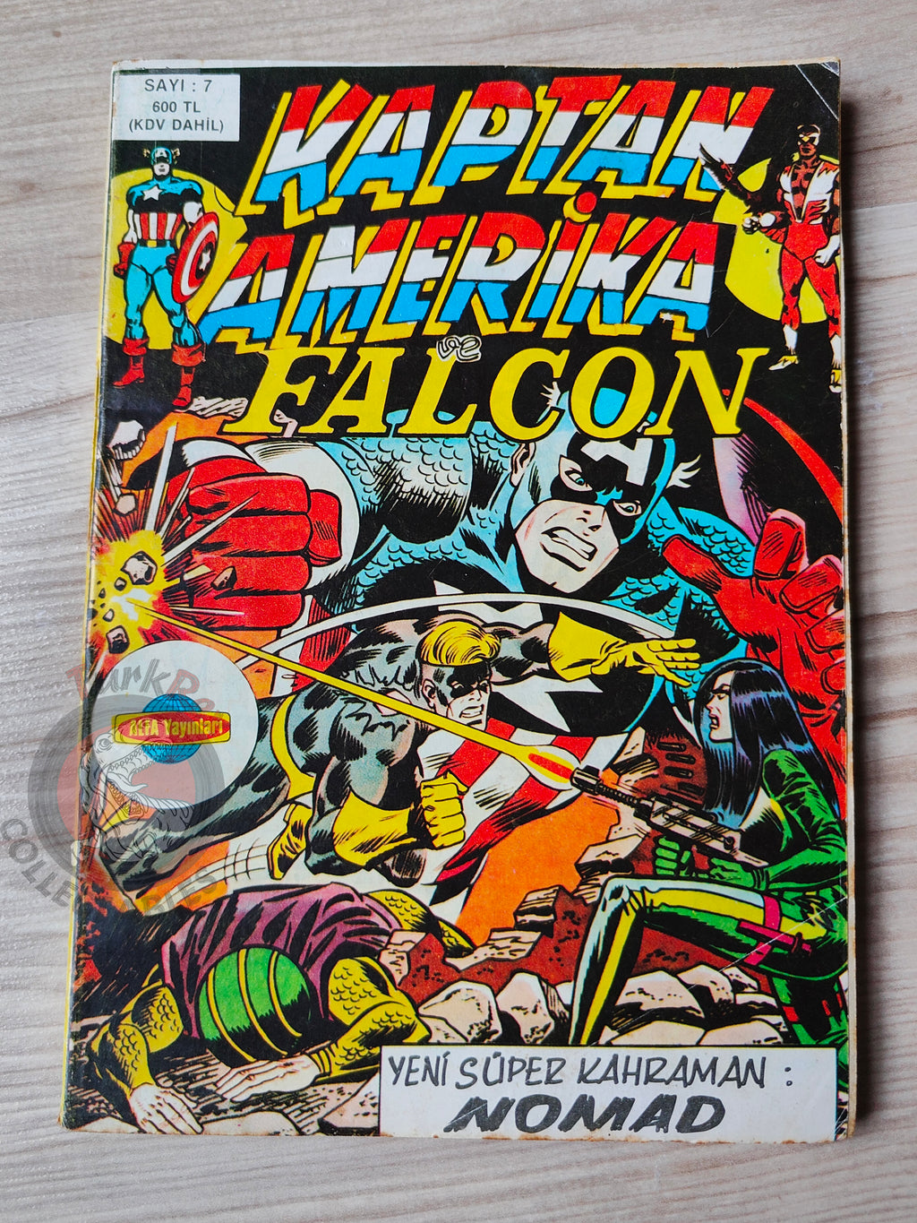 Captain America – Issue #7 1988 Turkish Comic Turkey #179 #180 #181 #182