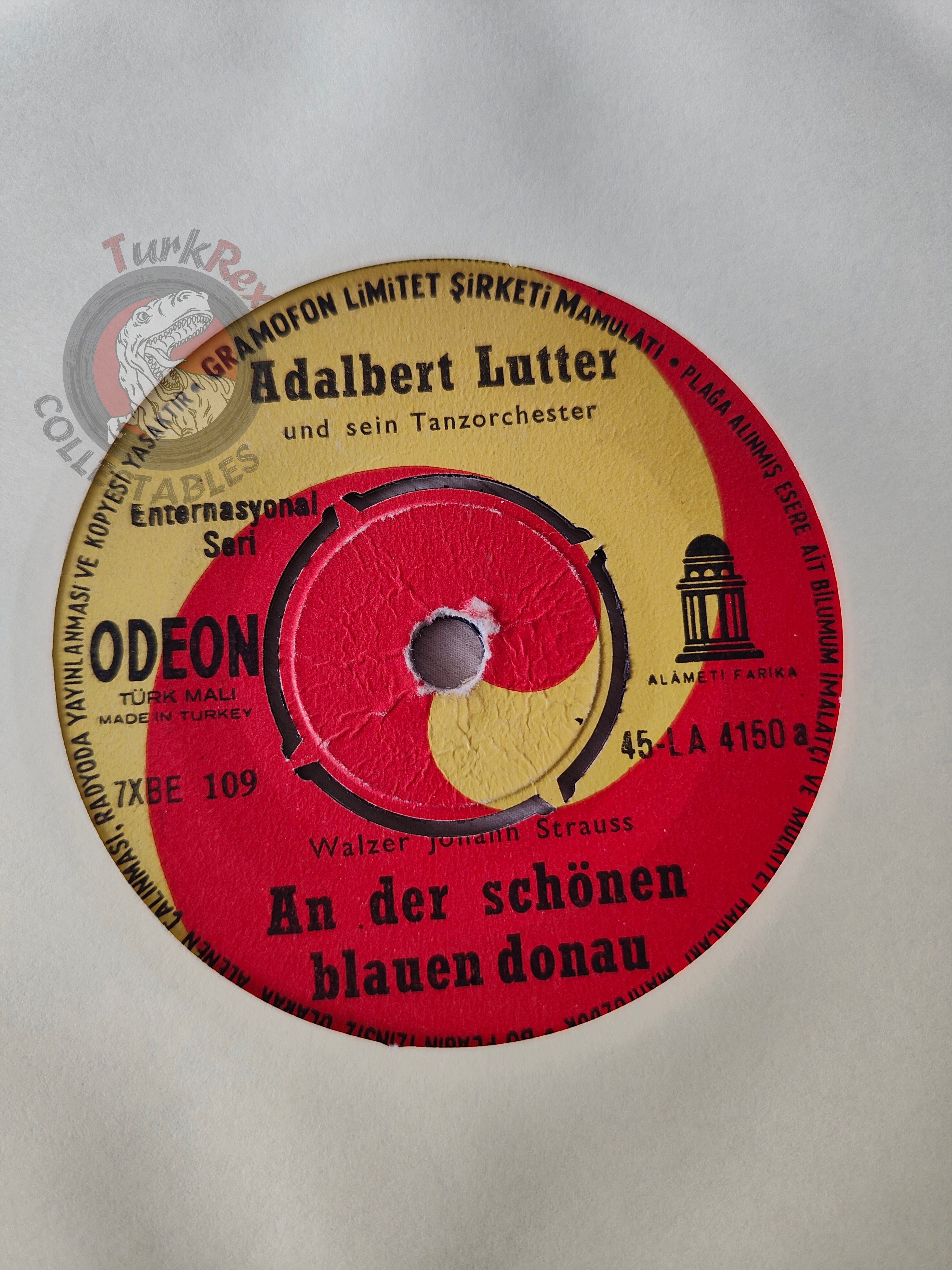 Adalbert Lutter – An Der Schönen Blauen Donau 7" Turkish Pressing Vinyl Turkey Edition 1