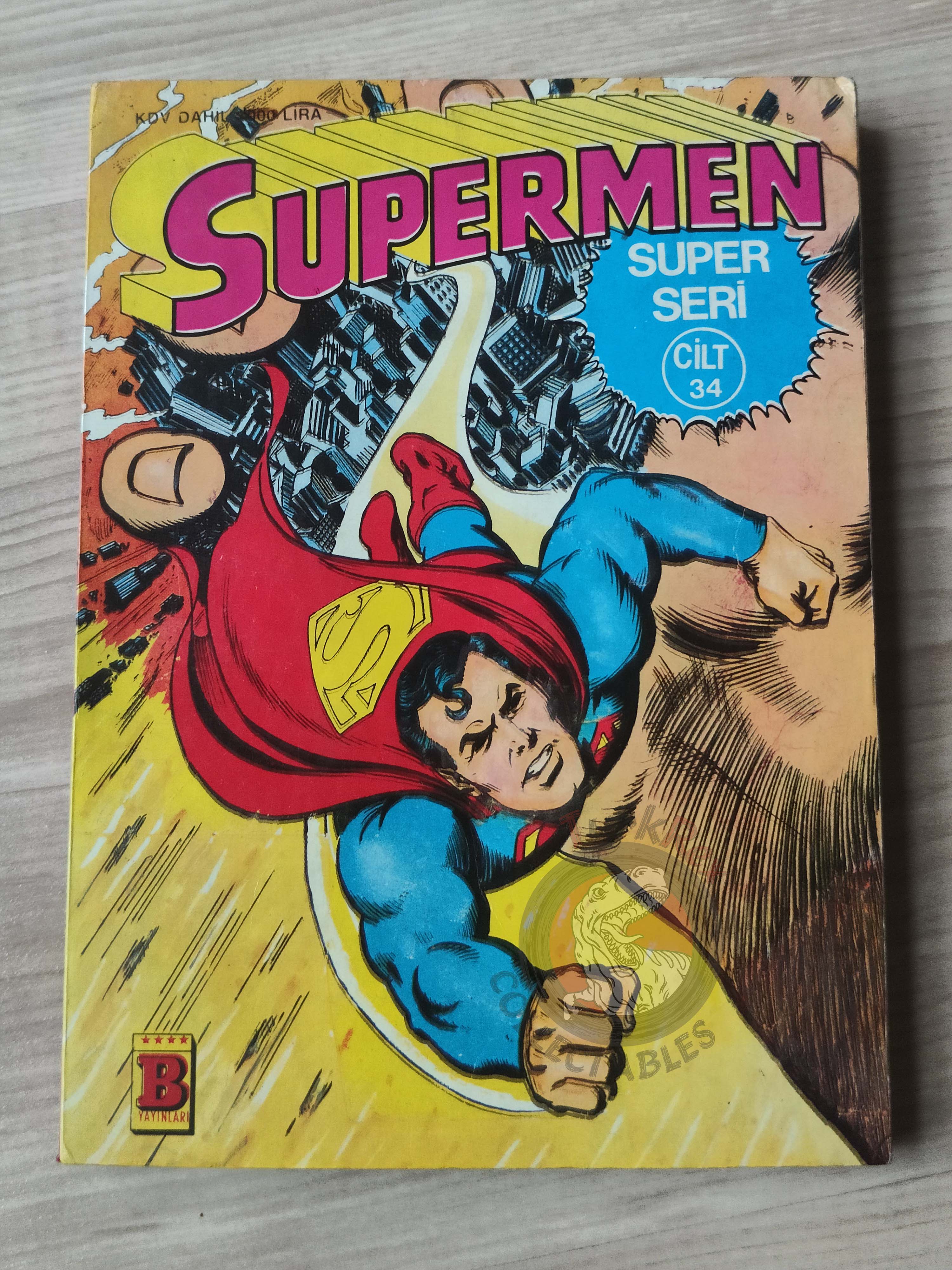 Superman Vol #34 1992 Turkish Comic Turkey #271  Batman Supergirl Action Comics #367