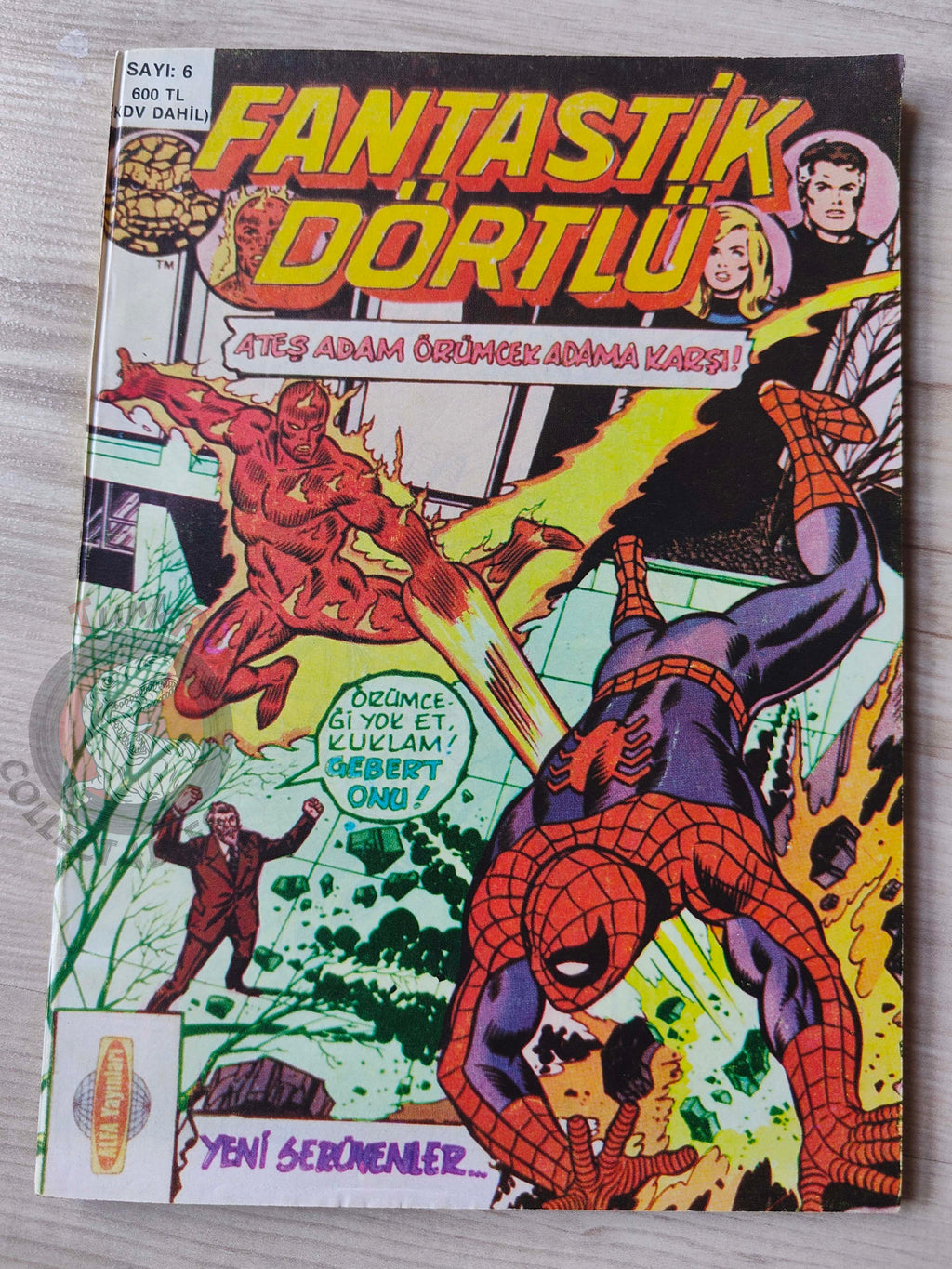 Fantastic Four #6 1988 Turkish Comic Turkey #203 #206 #207 #208