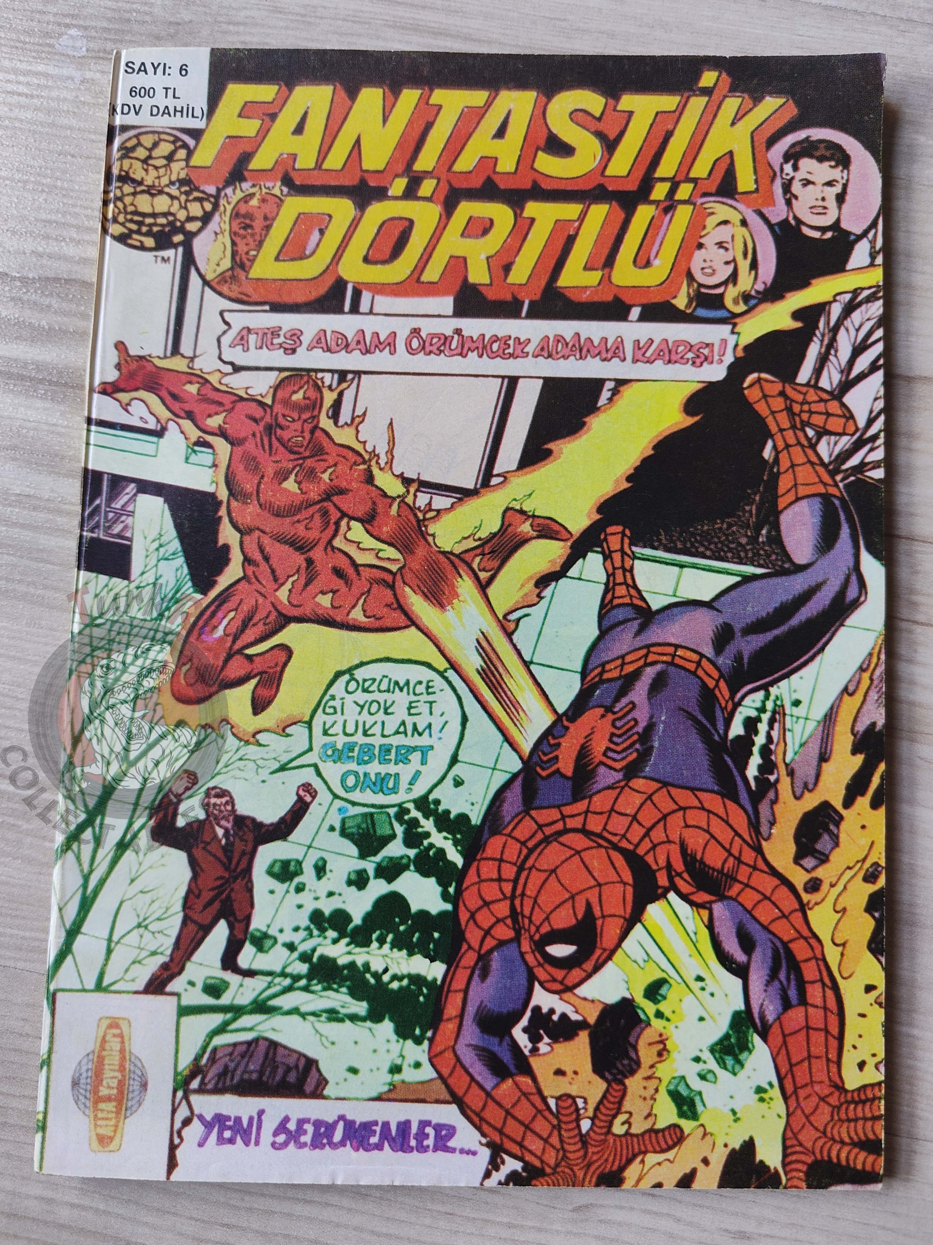 Fantastic Four #6 1988 Turkish Comic Turkey #203 #206 #207 #208