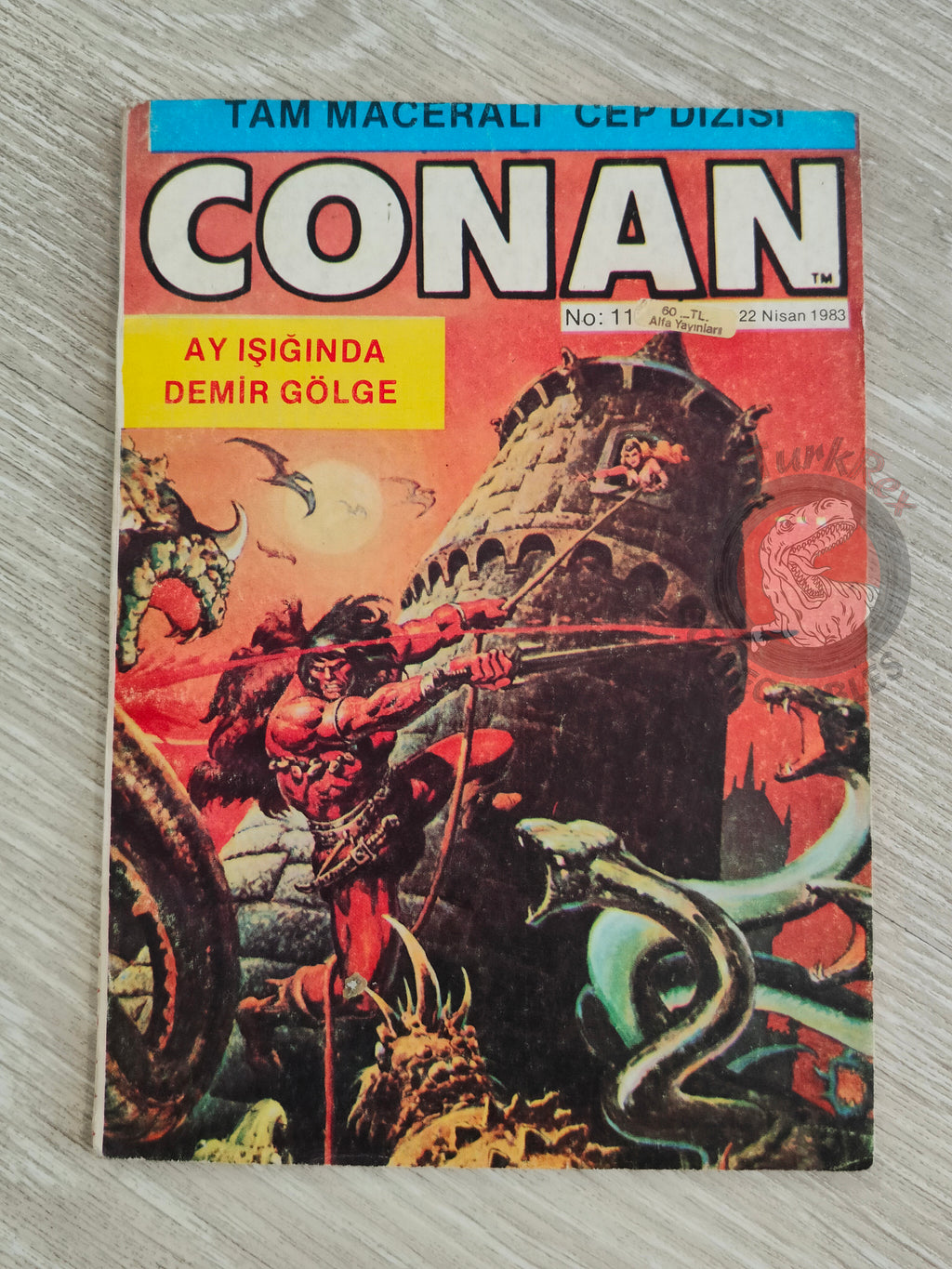 Conan #11 1983 The Savage Sword of Conan Issue #4 Turkish Comic Turkey