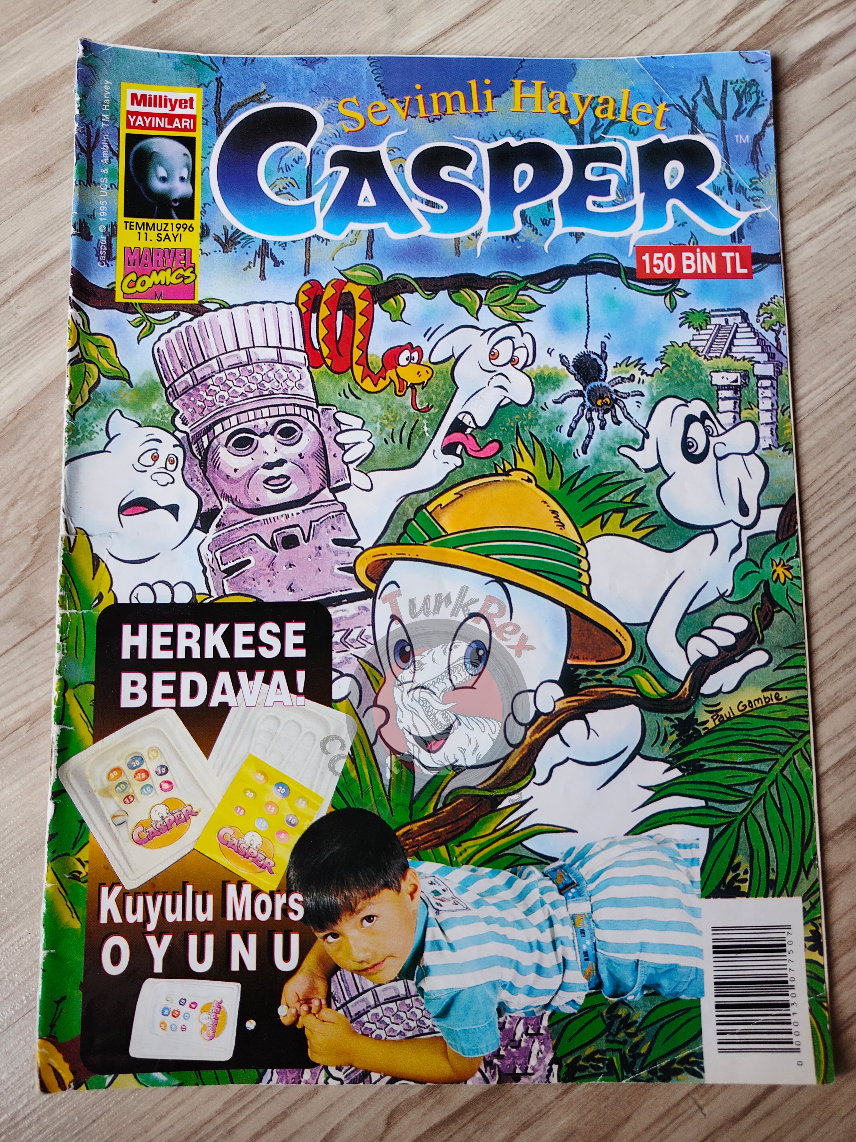 Casper the Friendly Ghost Magazine – Issue #11 1996 Turkish Comic Turkey