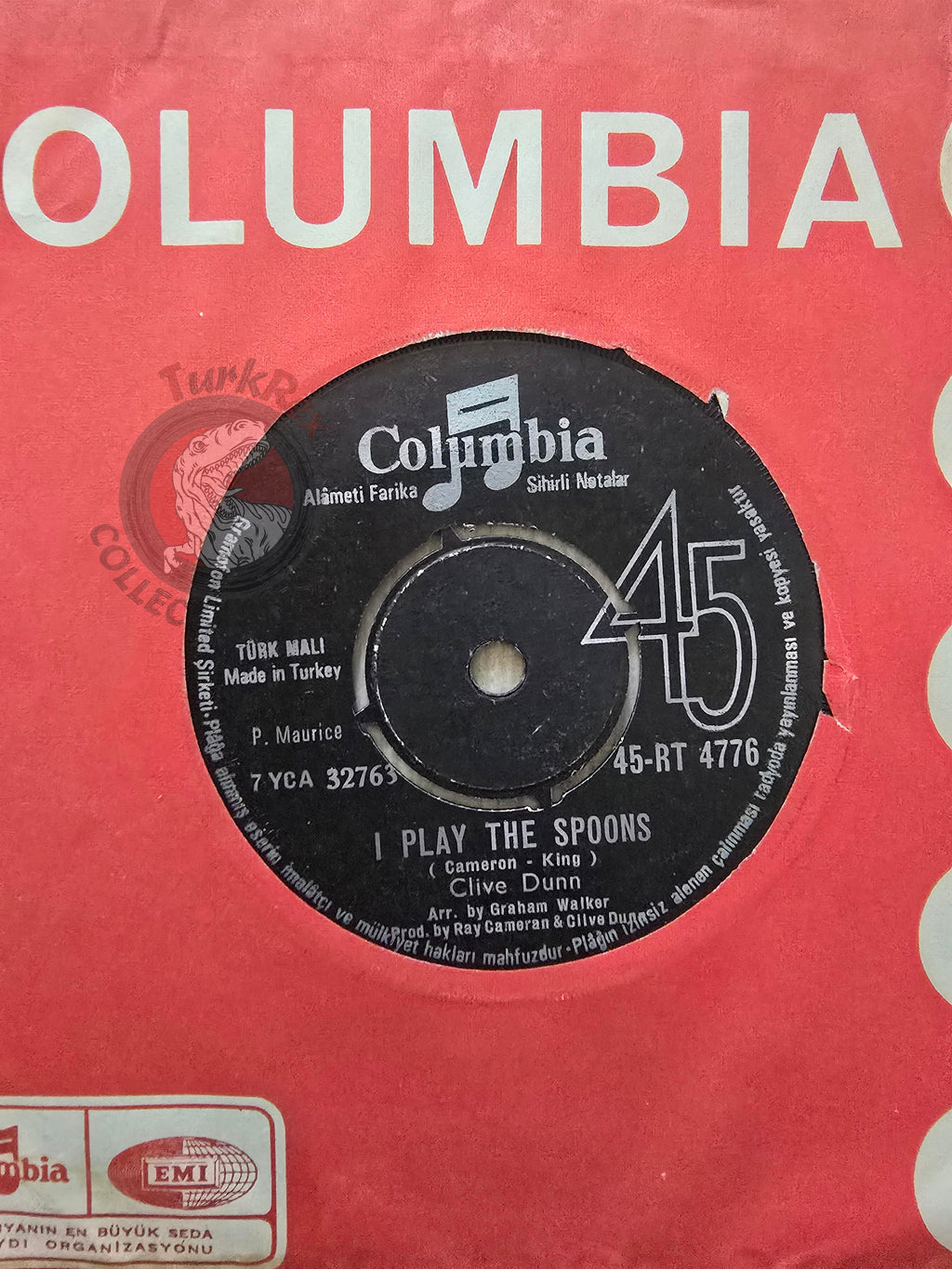 Clive Dunn – Grandad 7" Turkish Pressing Vinyl Turkey Edition