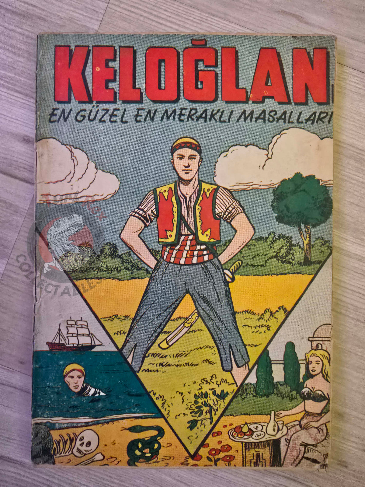 Kaloghlan 1972 Turkish Book Turkey Illustrated Folk Litreature Keloğlan