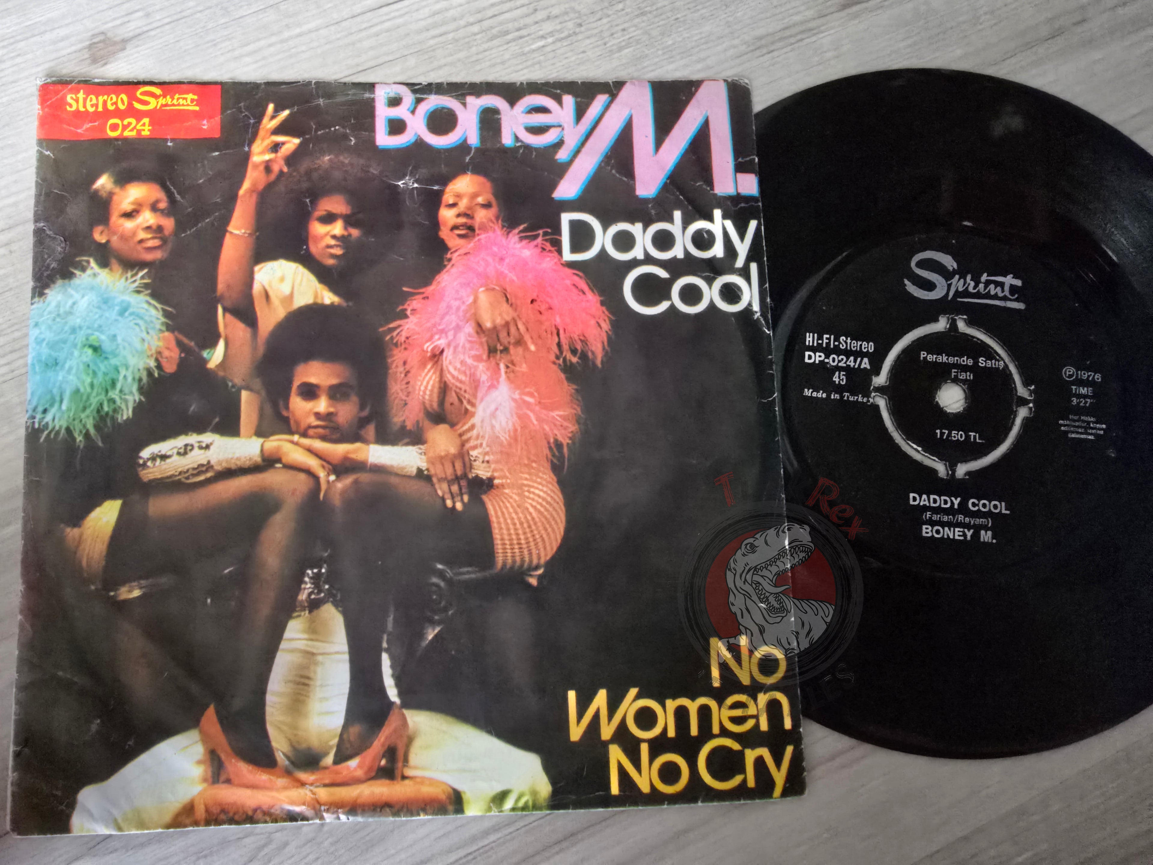 Boney M - Daddy Cool 7" Turkish Pressing Vinyl Turkey Edition
