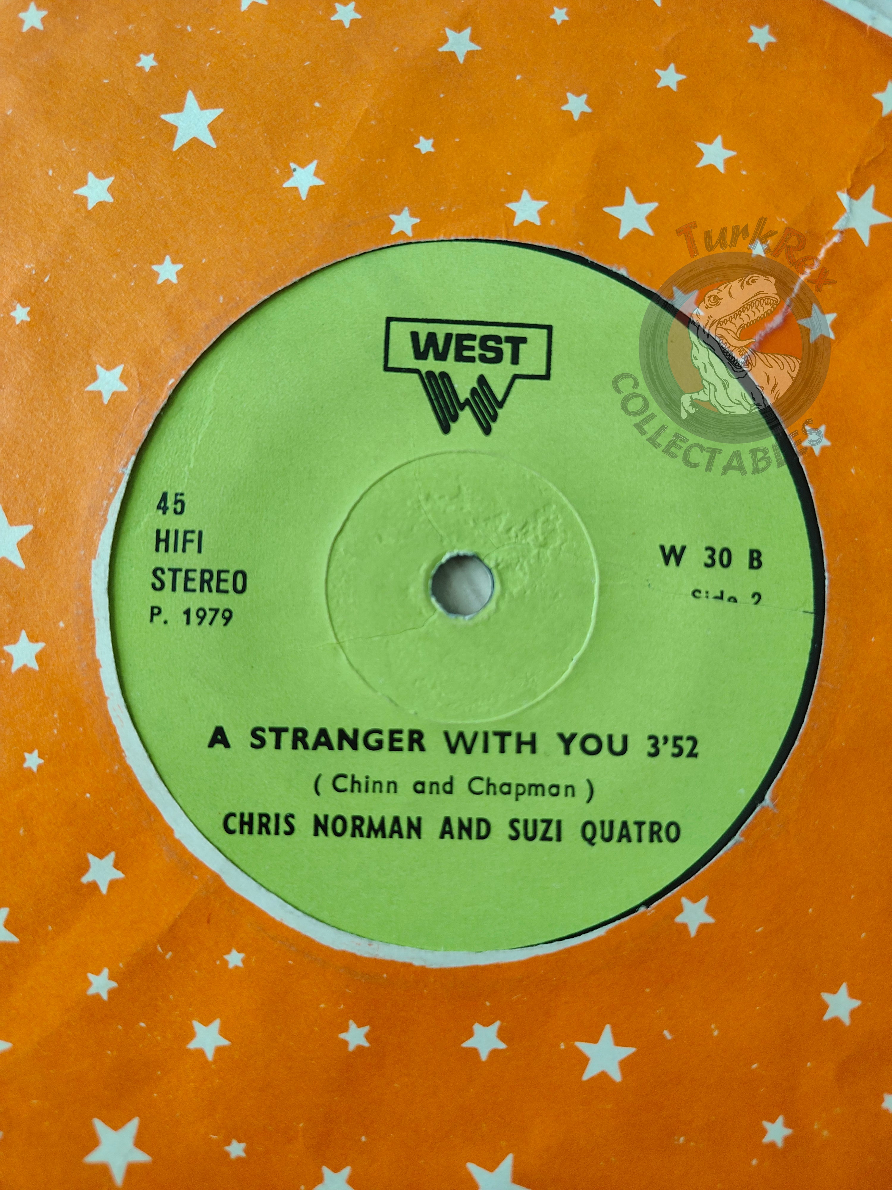 Chris Norman & Suzi Quatro – Stumblin' In 7" Turkish Pressing Vinyl Turkey Edition Smokie 2