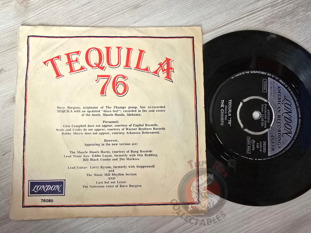 The Champs – Tequila 76 7" Turkish Pressing Vinyl Turkey Edition