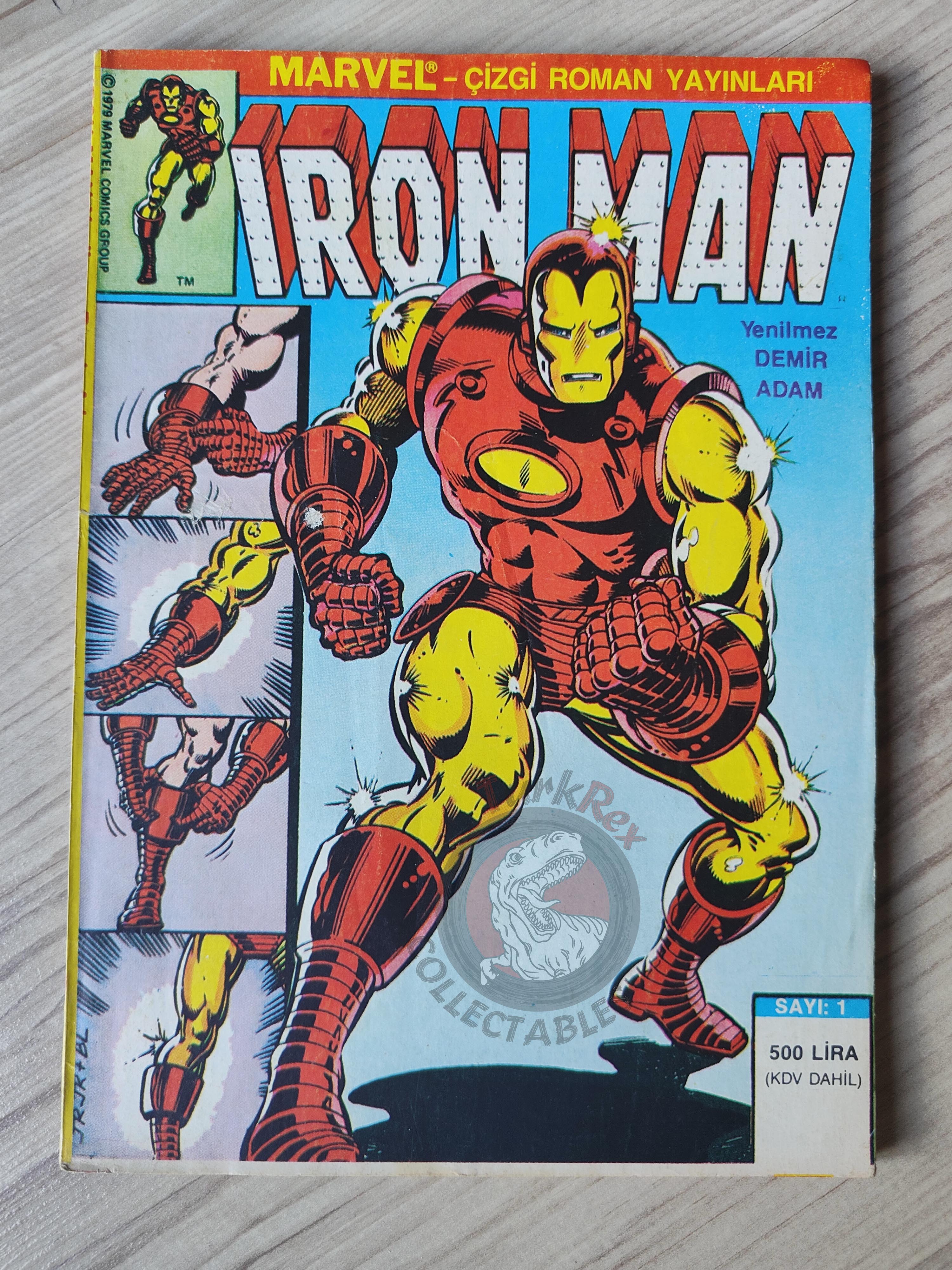 Iron Man #1 1988 Turkish Comic Turkey cover #126 inside #191 #57 #58