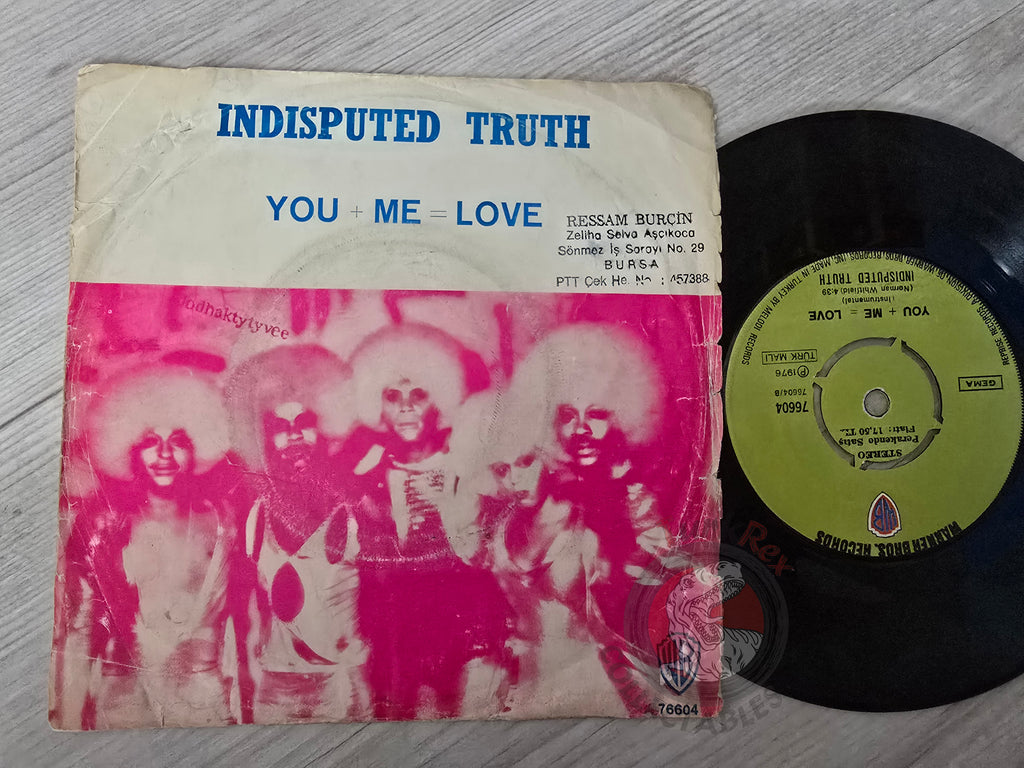 The Undisputed Truth – You + Me = Love 7" Turkish Pressing Vinyl Turkey Edition